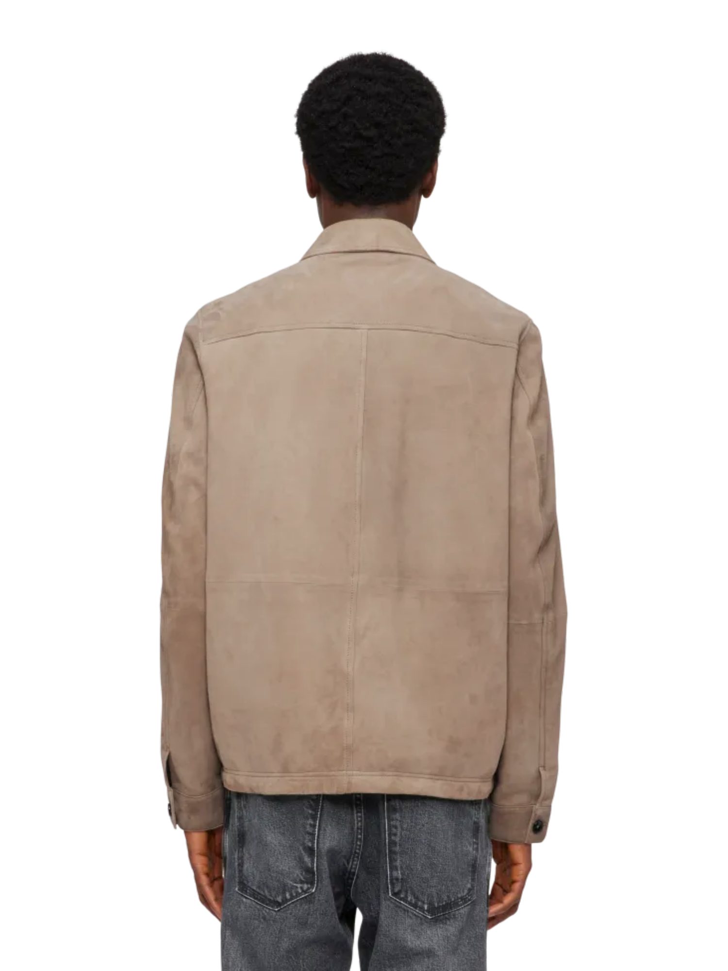 Drykorn Blusenshirt braun,Outdoor,Leder,Unifarben,Umlegekragen,Lang,Regular Fit