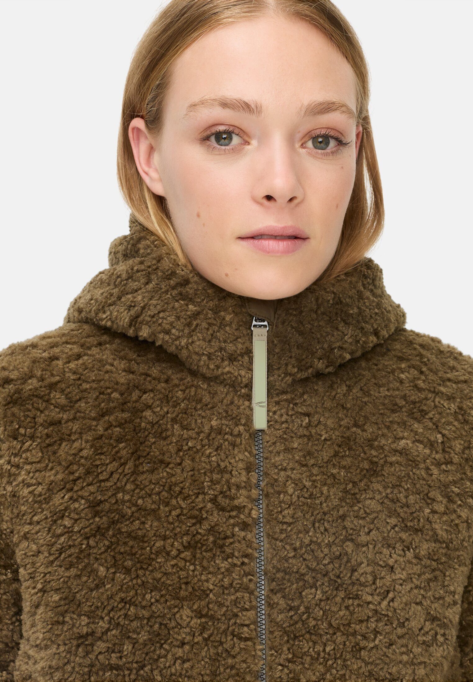 camel active Langmantel mit Kapuze Langarm Kapuze