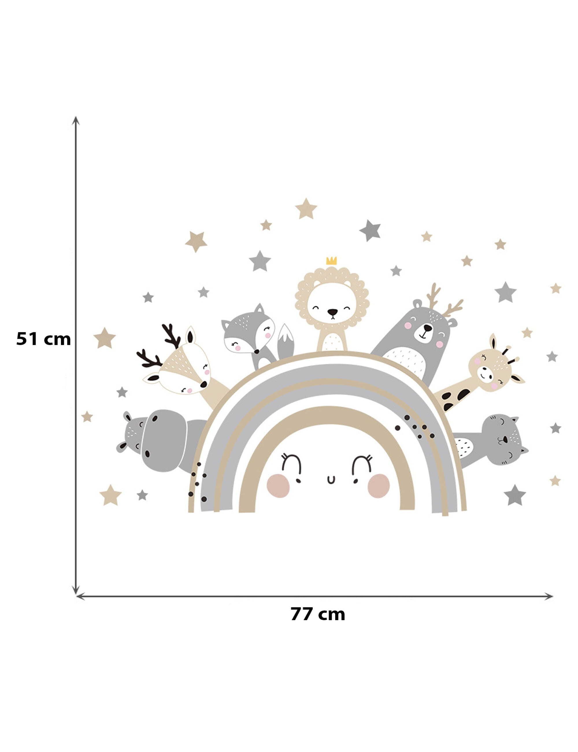 Sipo Wandbild Wandaufkleber Hase, Sterne, Tiere günstig online kaufen