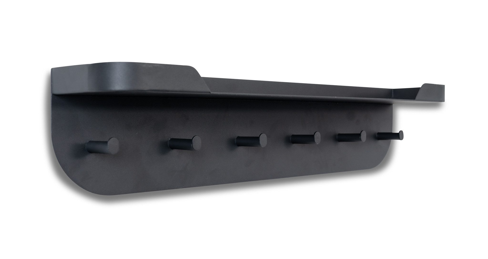 M2 Kollektion Garderobenleiste 6 Haken, 1 Boden, anthrazit, Metall - 70x12x15cm (BxHxT)