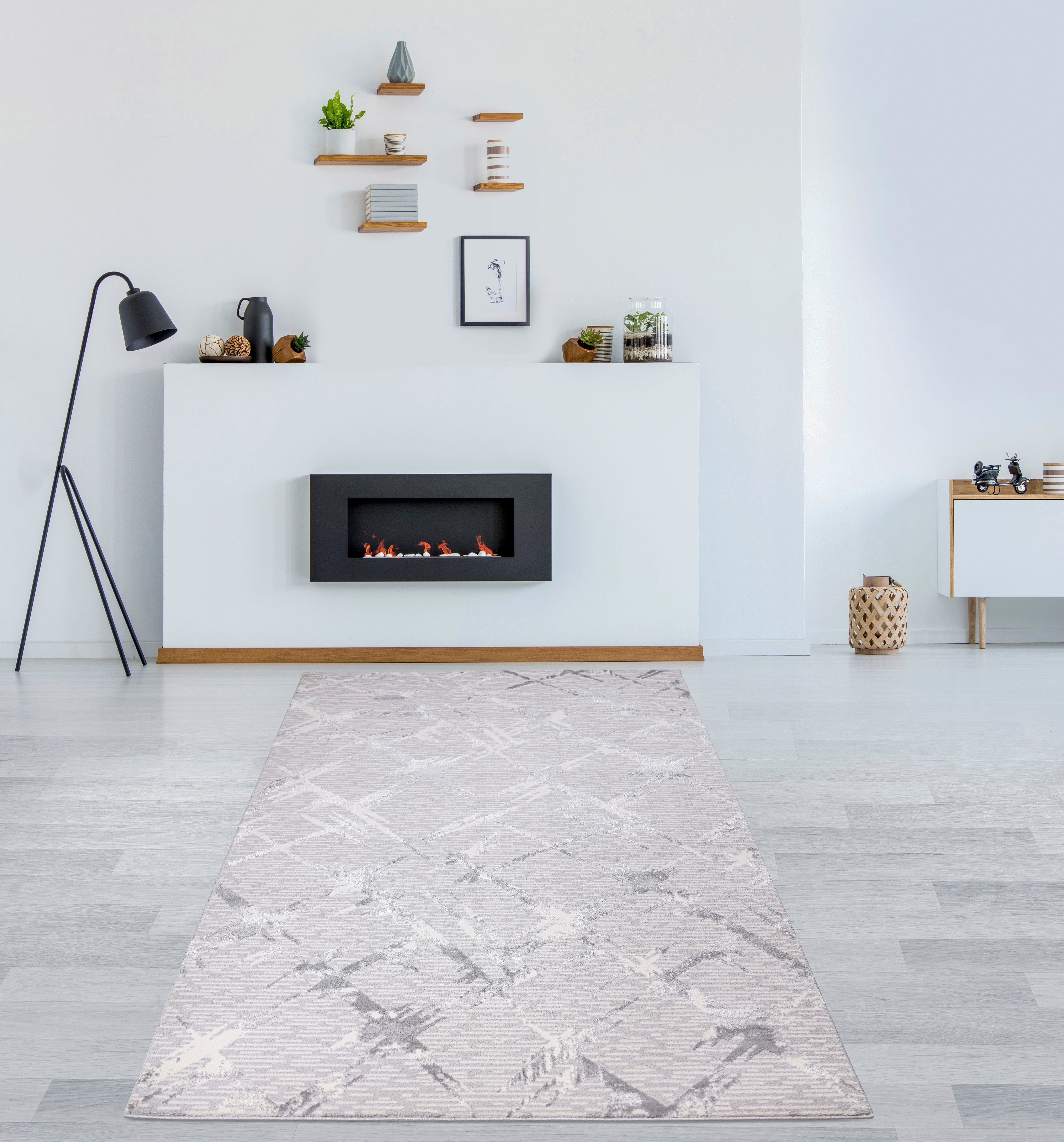 my home Teppich Kirian, rechteckig, Höhe: günstig online kaufen