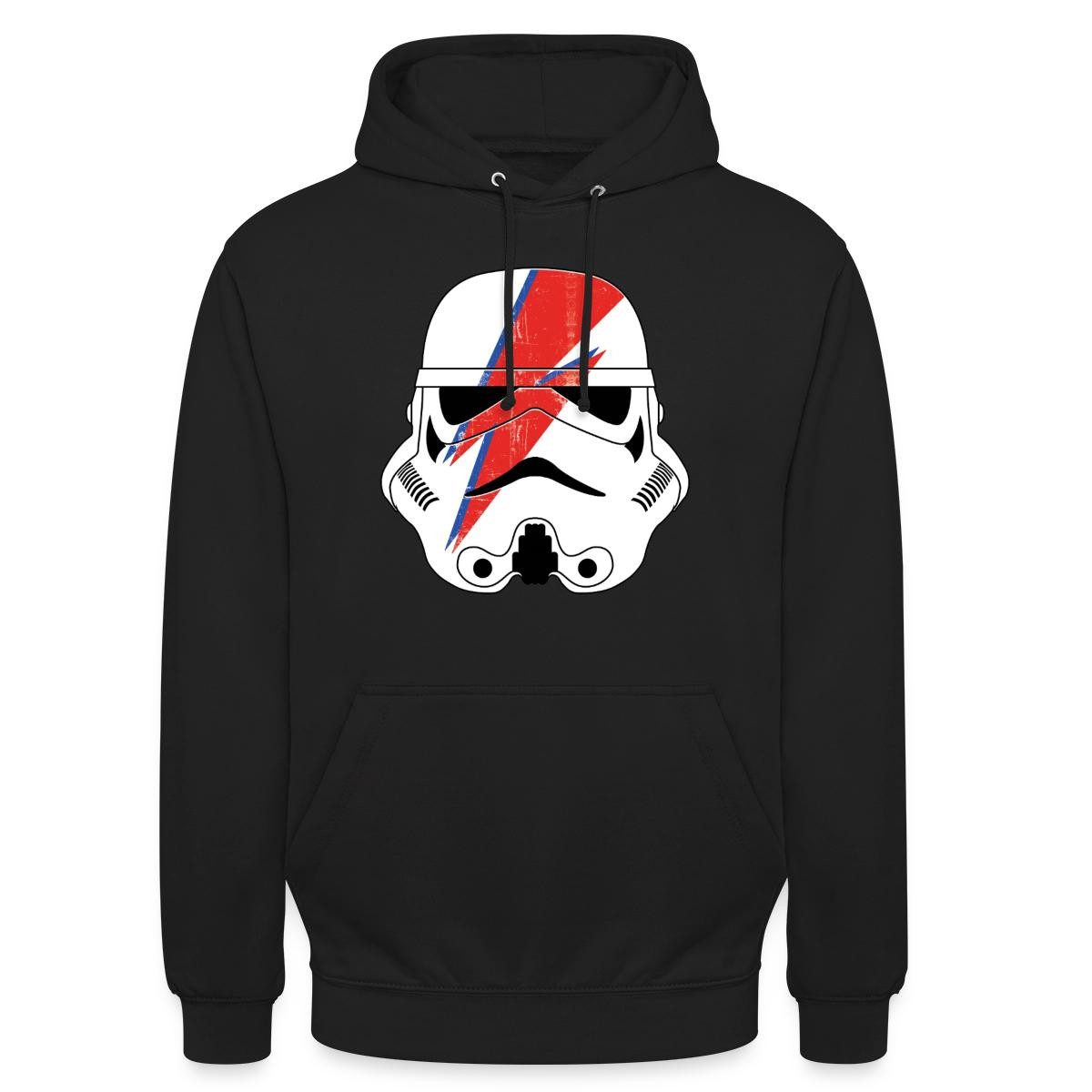 Hoodie Star Wars Stormtrooper Helm Mit Rotem Blitz Unisex Hoodie