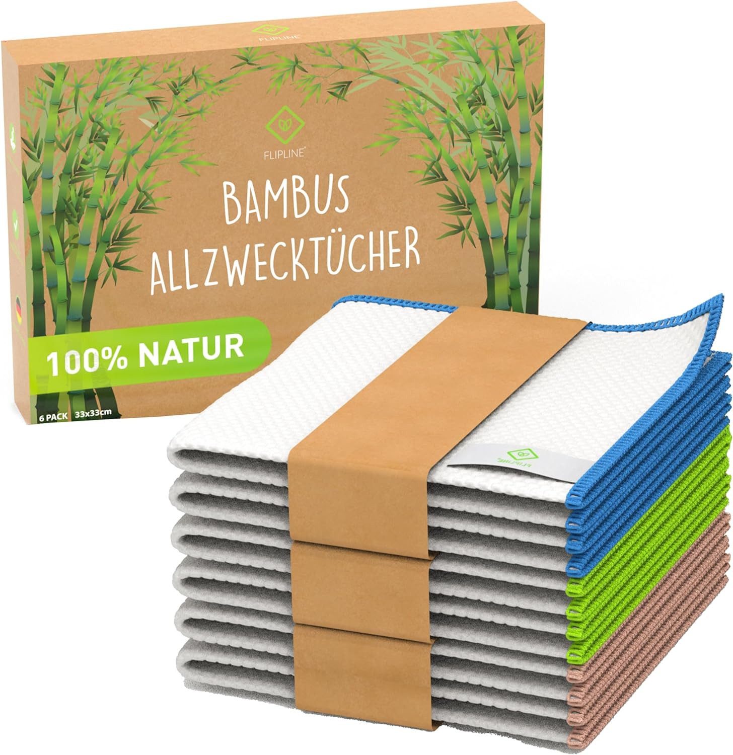 FLIPLINE® Flipline Reinigungstücher Reinigungstücher (Bambus)