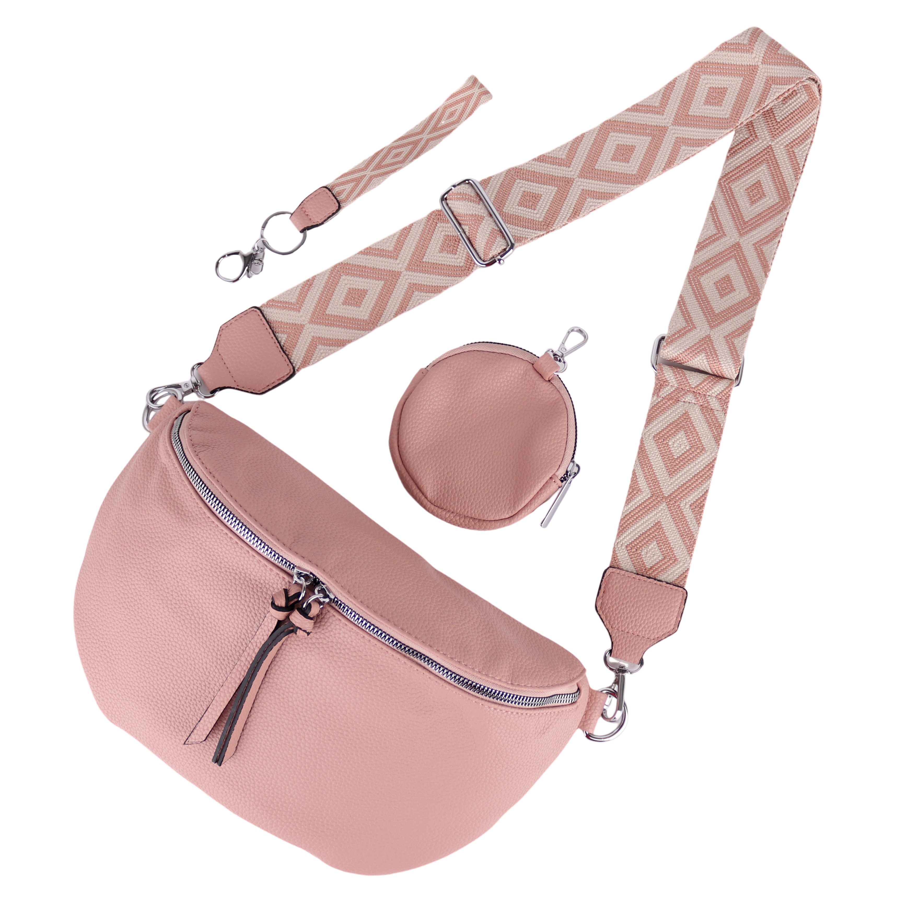 Bauchtasche Damen Taschen, Umhängetasche, Brusttasche, 30x19x10cm Veganes Leder