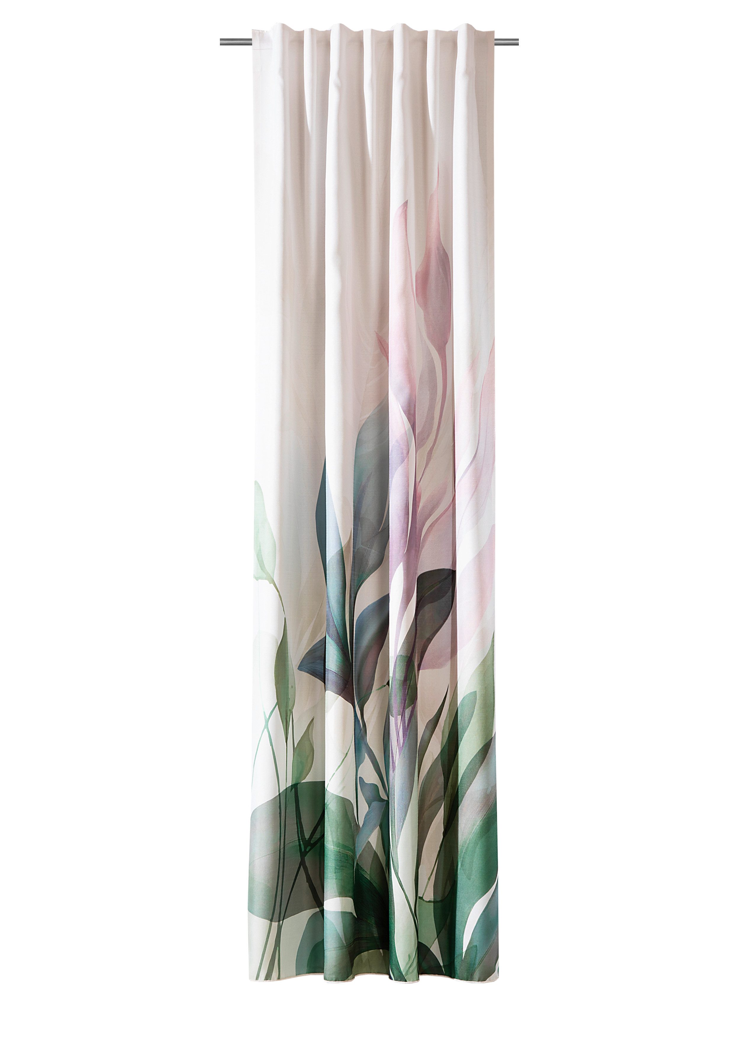 Verdi Vorhang Schal Tove, verdeckte Schlaufen, blickdicht, Blütendesign 140 x 245 cm (1 St), Multifunktionsband, blickdicht