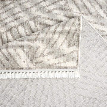 Teppich CLASICO 9161, Carpet City, rechteckig, Höhe: 11 mm, Kurzflor, Fransen, Geometrisch, Boho-Stil, Wohnzimmer