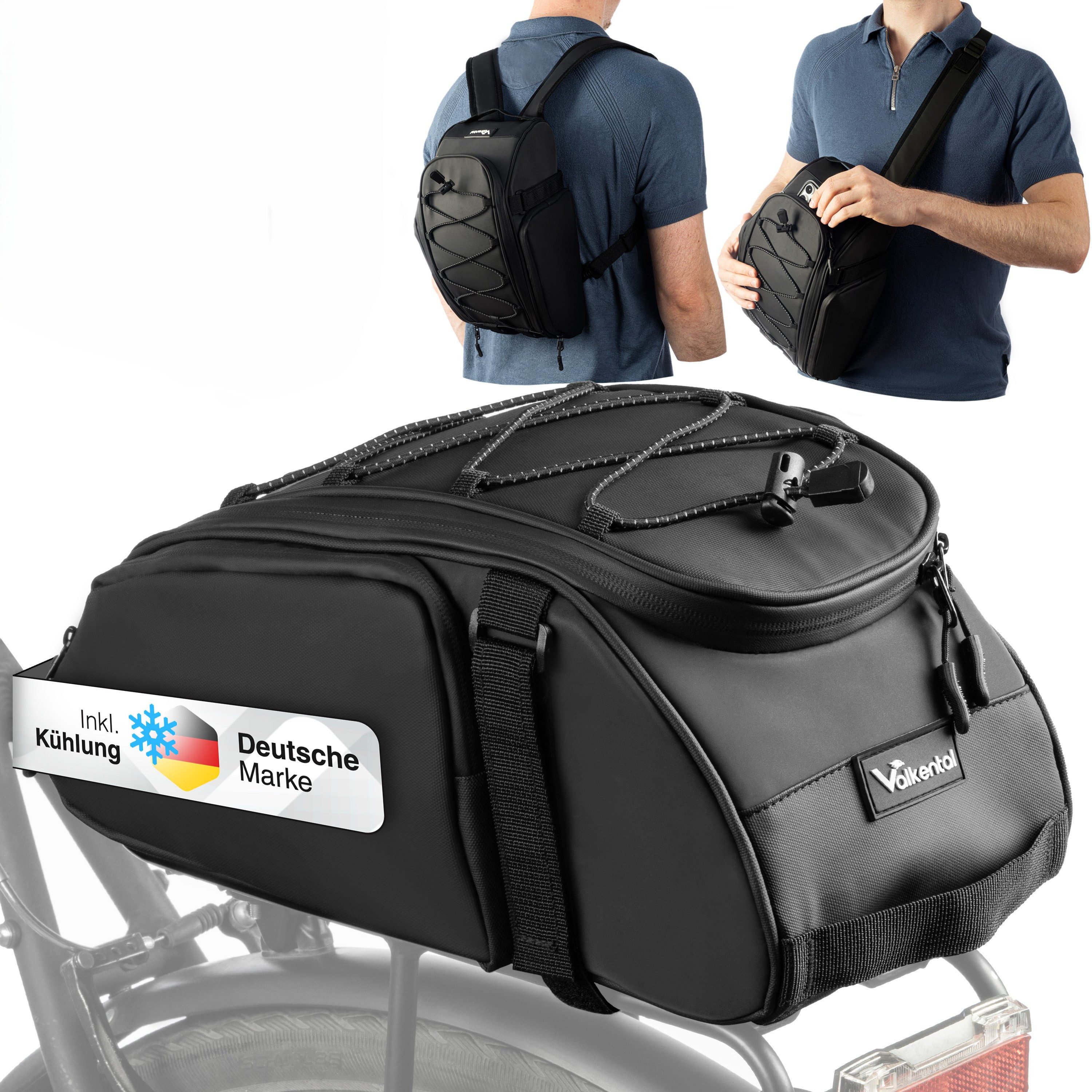 Gepäckträgertasche 3in1 Fahrradtasche Trunk Bag