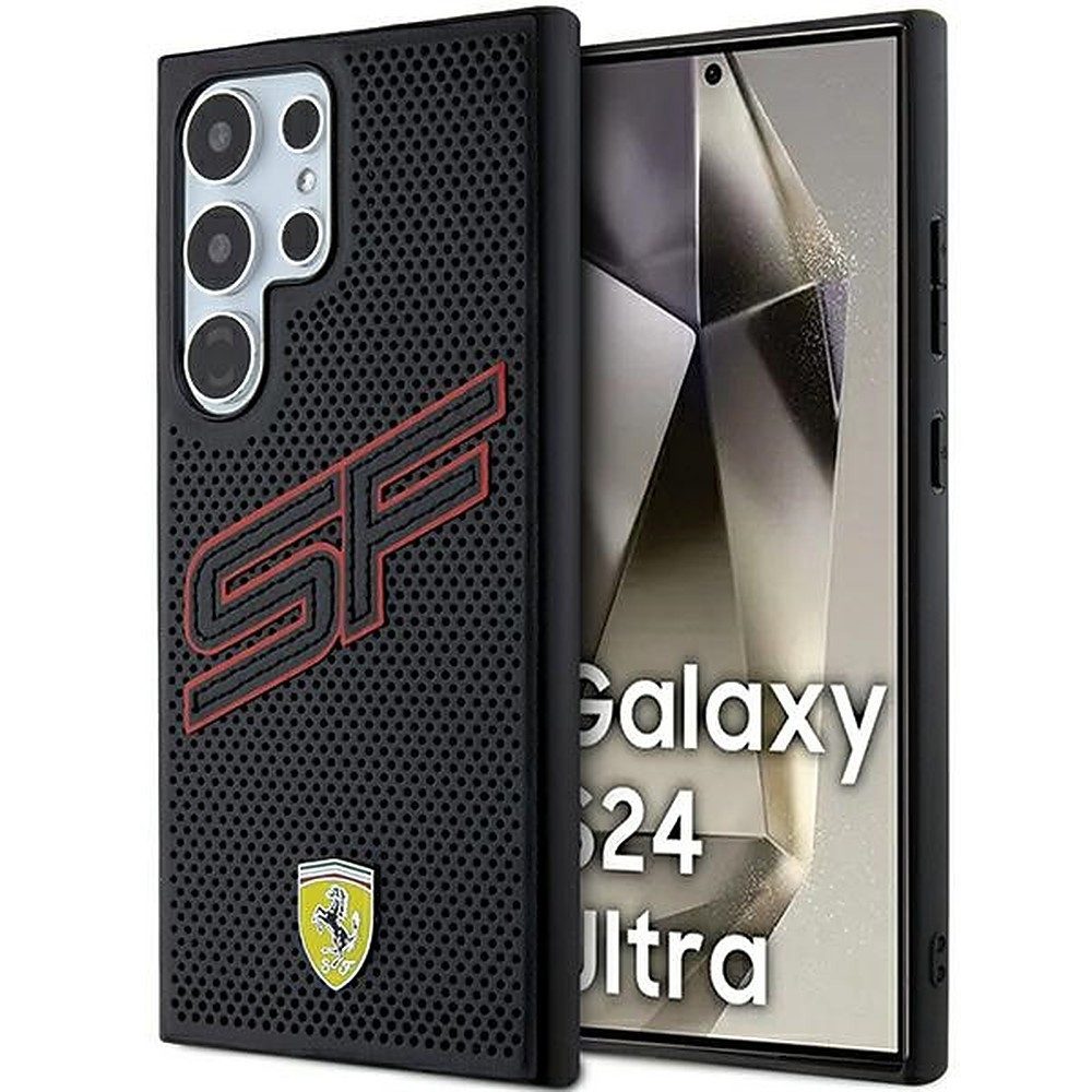 Ferrari Handyhülle Ferrari SF Schutzhülle, Ferrari-Lizenzprodukt, perforiertes Leder, SF-Logo
