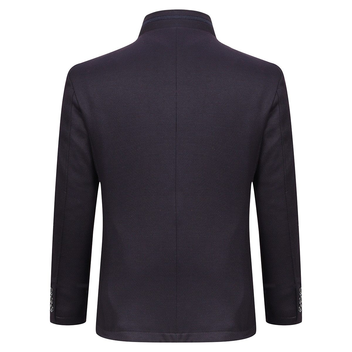 Allthemen Kurzmantel Herren Manteljacke mit Stehkragen Wollmantel Winter Business Jacke