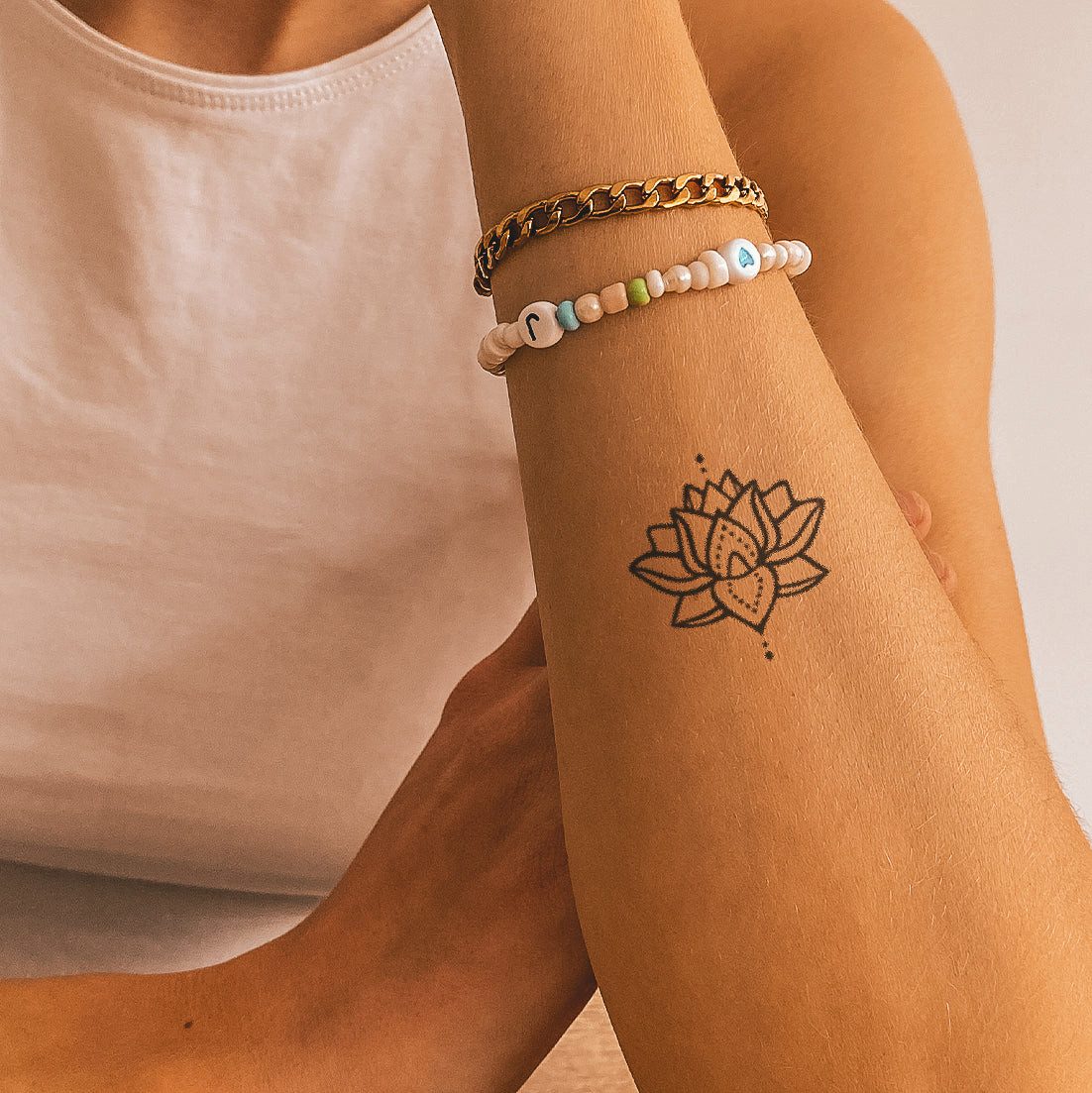 Inkster Schmuck-Tattoo Hochwertige temporäre Tattoos, Vegane & EU-Kosmetikzertifizierte Farbe