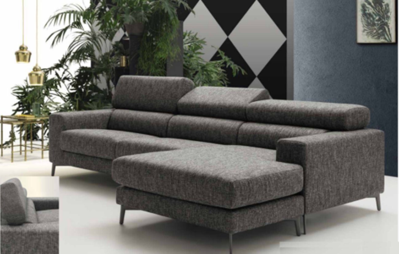 JVmoebel Ecksofa, Design Polster Wohnzimmer Moderne Luxus Ecke Textil Holz Sofa