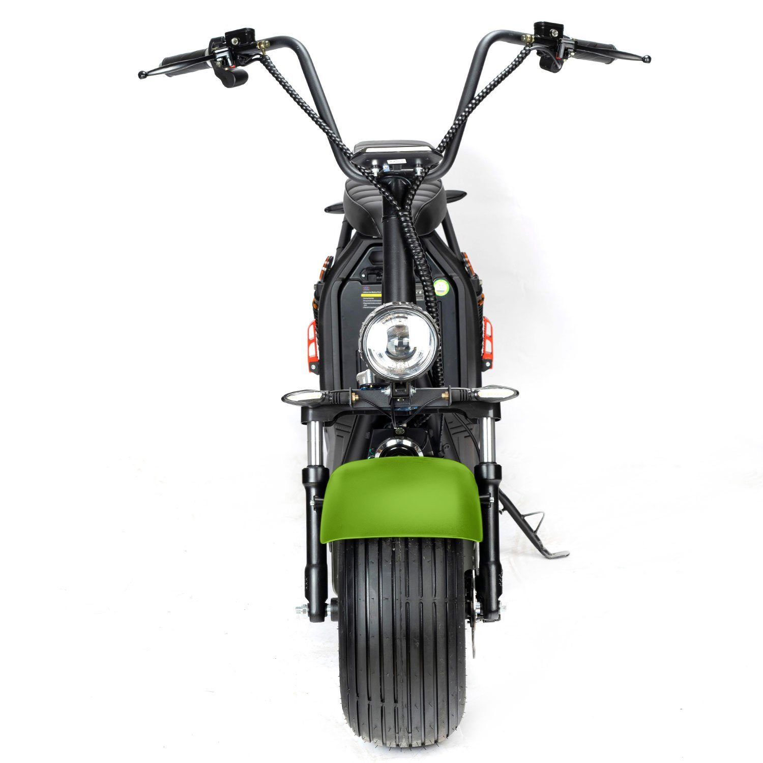 ENEWAY E-Scooter Coco II grün, 45,00 km/h, (Set, COCO II 2000W 45 km/h 20AH Lithium), mit Straßenzulassung