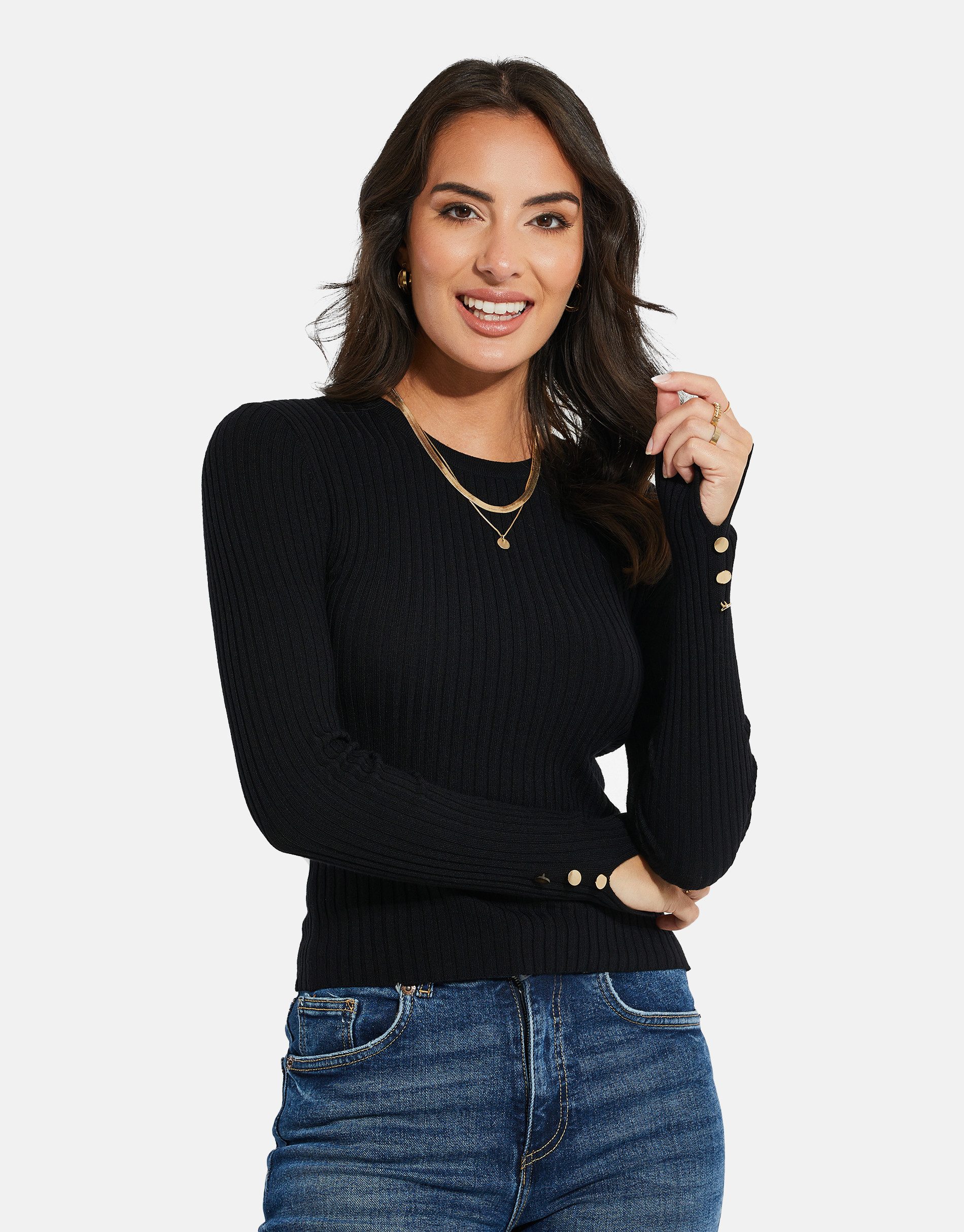 Threadbare Strickpullover Hannah (1-tlg) mit stilvollen Knopfdetails an den günstig online kaufen