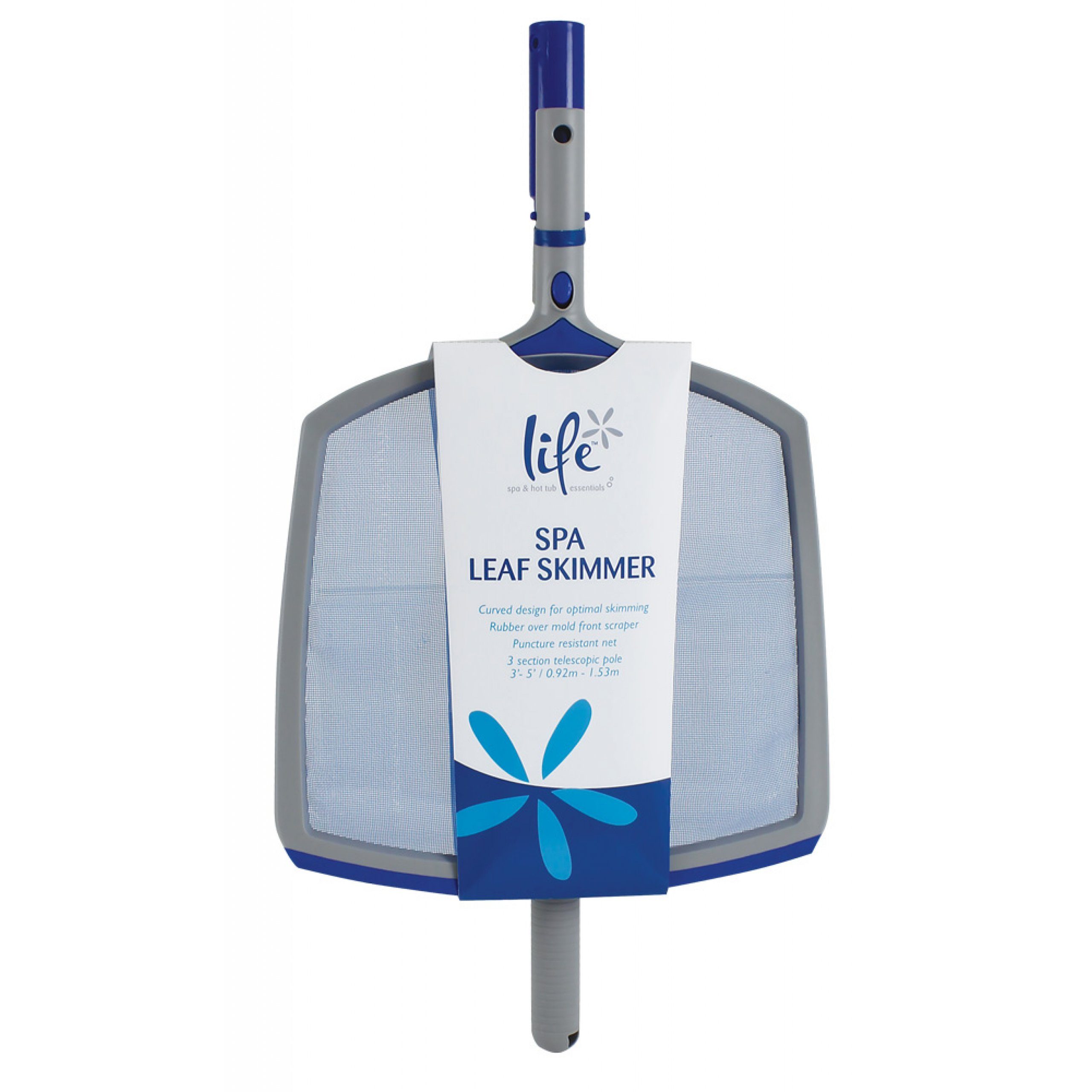Life Poolpflege Life Spa Leaf Skimmer Whirlpool Laubskimmer inkl. Teleskopstange