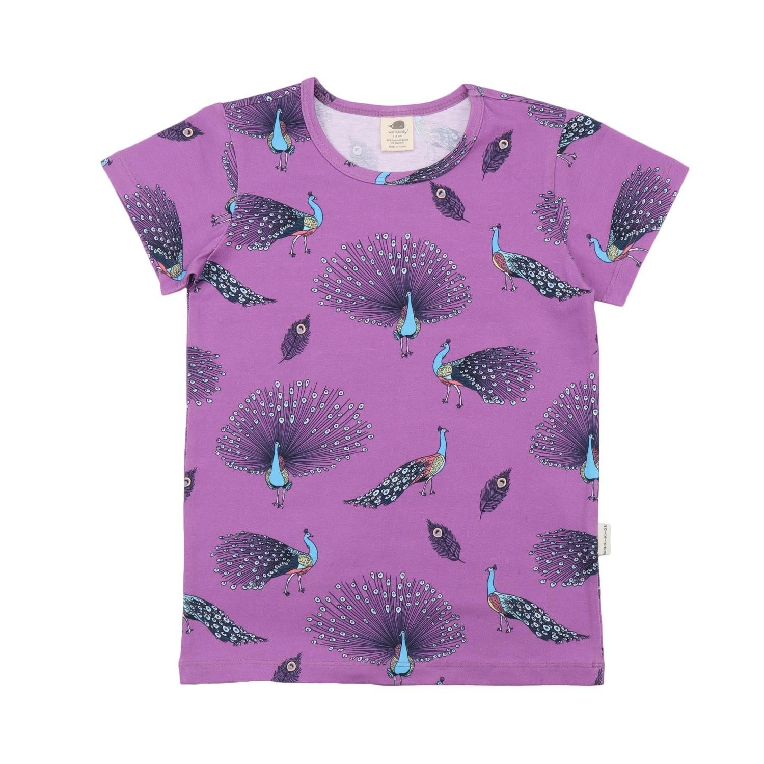T-Shirt T-Shirt mit Pfauendesign aus Bio-Baumwolle für Kinder