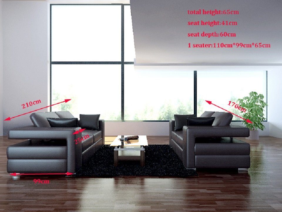 Sofa Sitz in Made Couch 3+2 Modern, Sitzer Sofa Sofagarnitur Garnitur Polster Europe JVmoebel