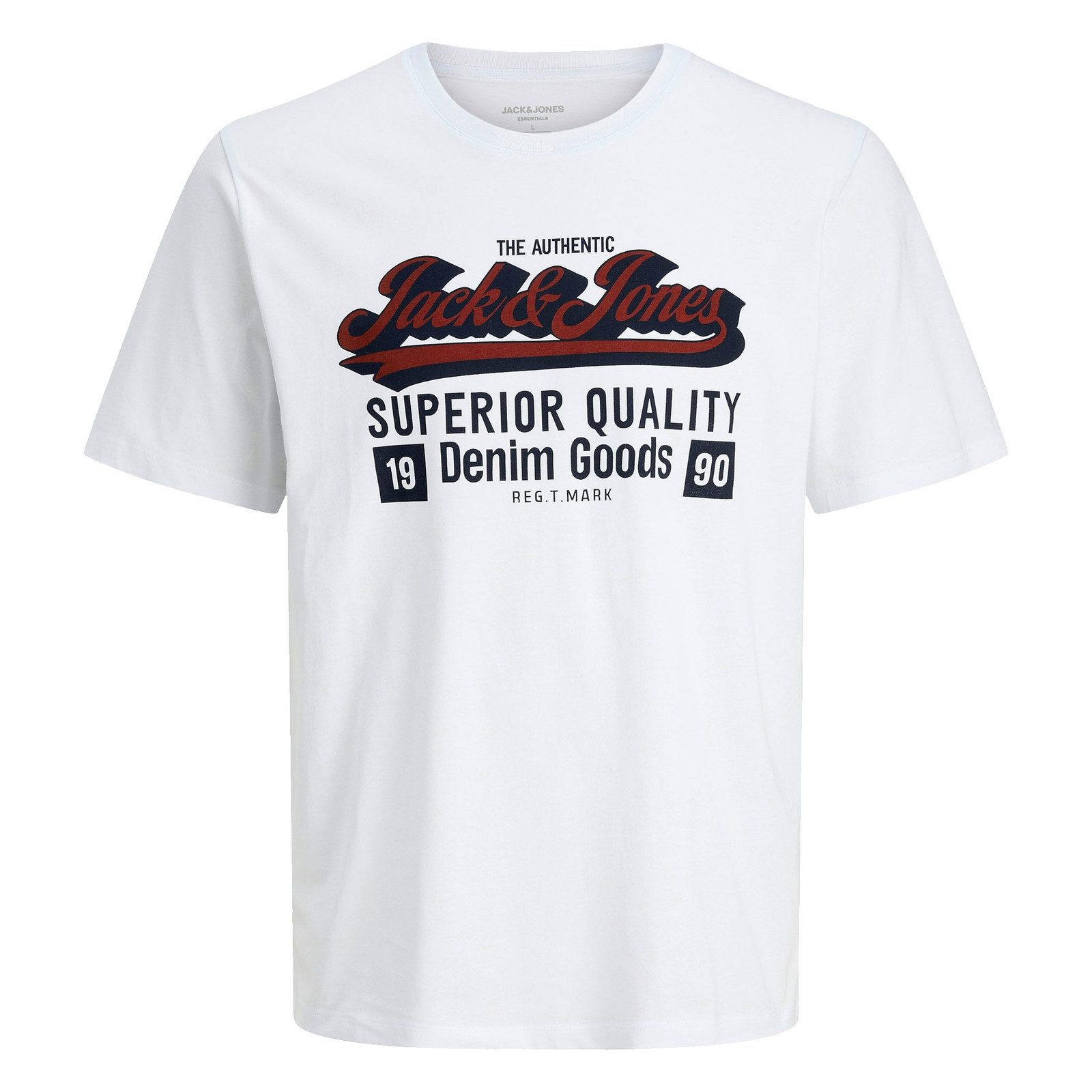 Jack & Jones Herren Rundhals T-Shirt JJELOGO TEE SS O-NECK 2 COL - Regular günstig online kaufen