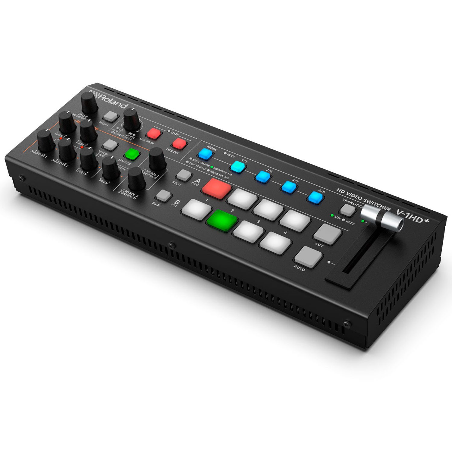 Roland Audio Roland Video Switcher V-1HD+ HD Plus mit Kopfhörer Digitales Aufnahmegerät (Vorteils-Set mit Kopfhörer)