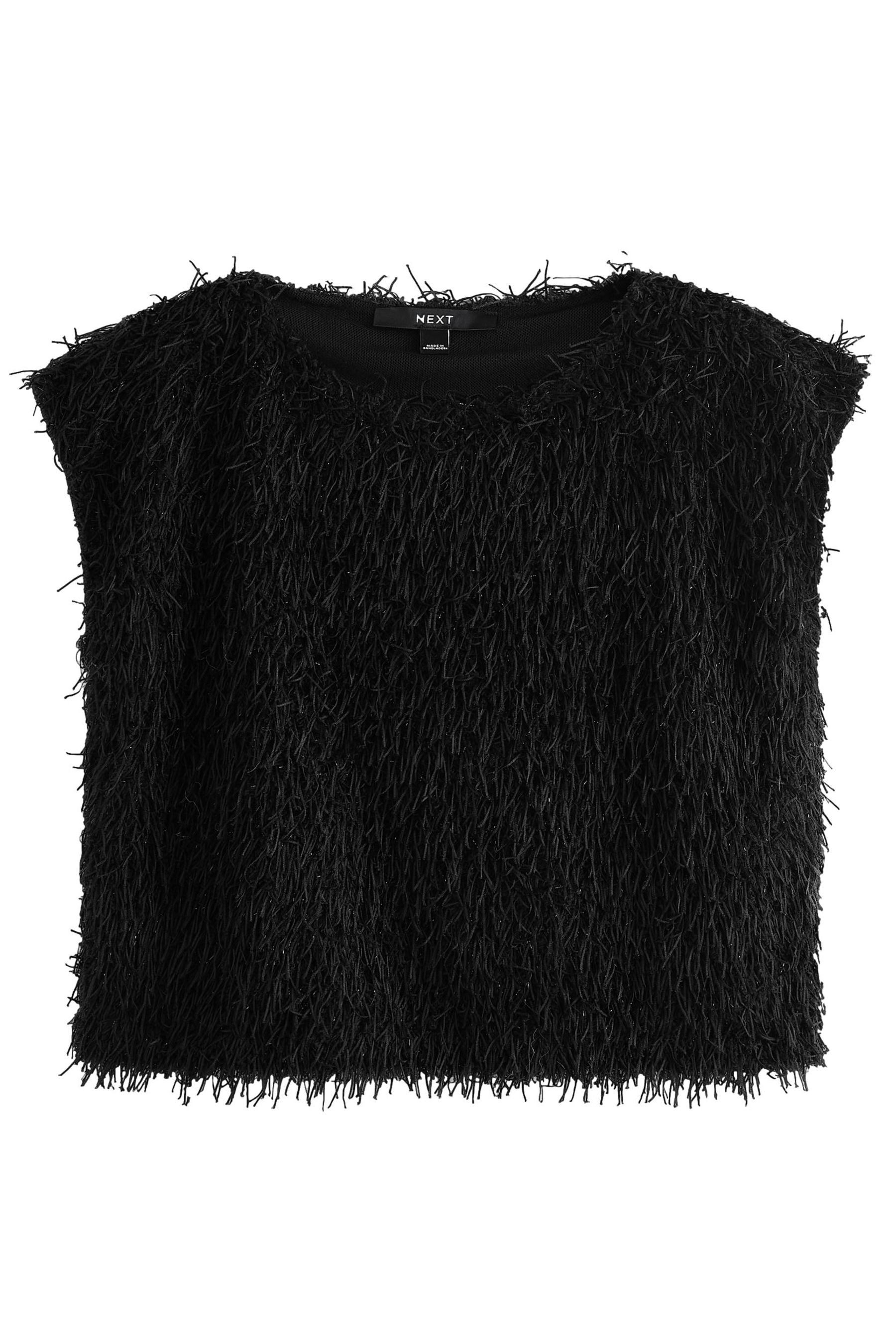Next T-Shirt Flauschiges Kurzarmoberteil (1-tlg) günstig online kaufen
