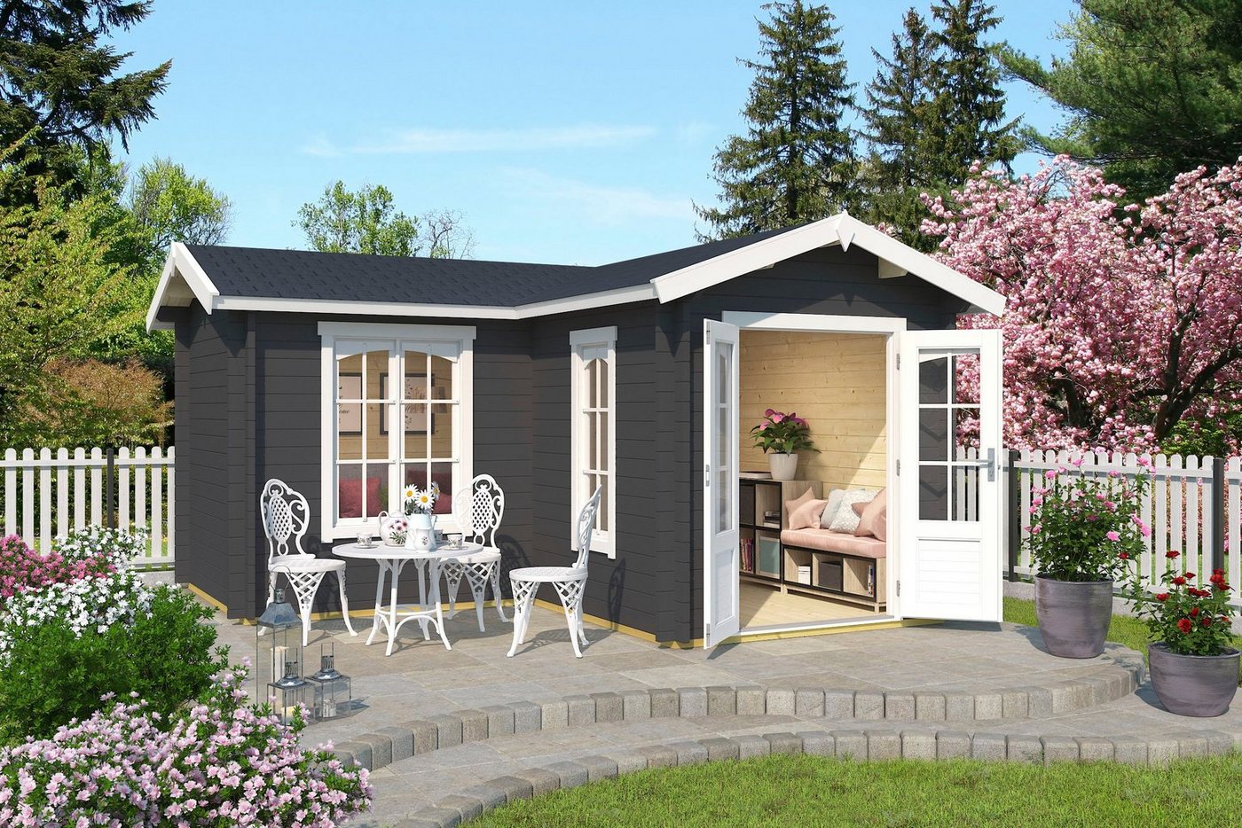 Thumbnail - LASITA MAJA Gartenhaus PORTSMOUTH, BxT: 450x448 cm, (Set, inkl. Fussbodenbretter zum verlegen)