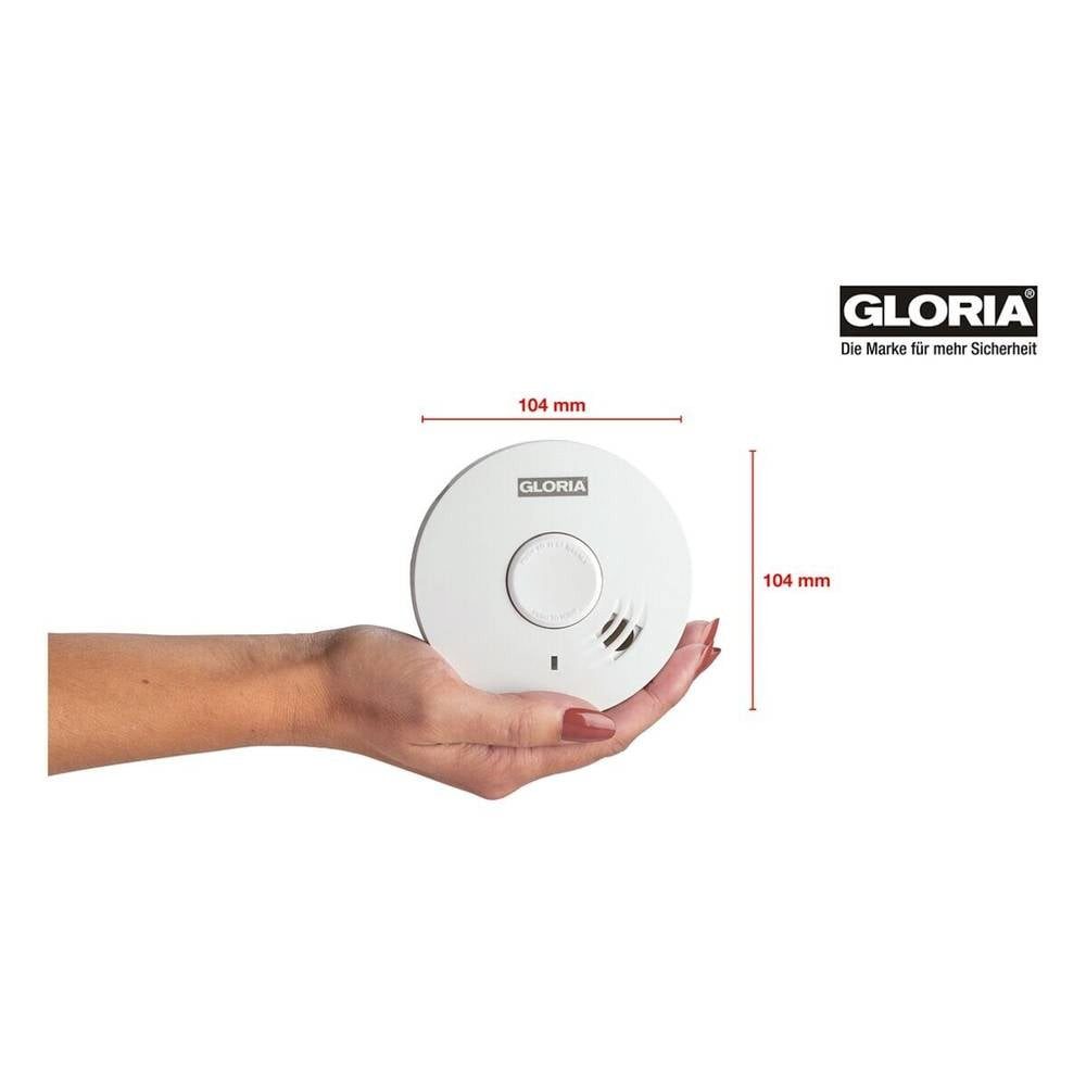 Gloria Rauchwarnmelder 002518.0015 Rauchmelder (inkl. 10 Jahres-Batterie)