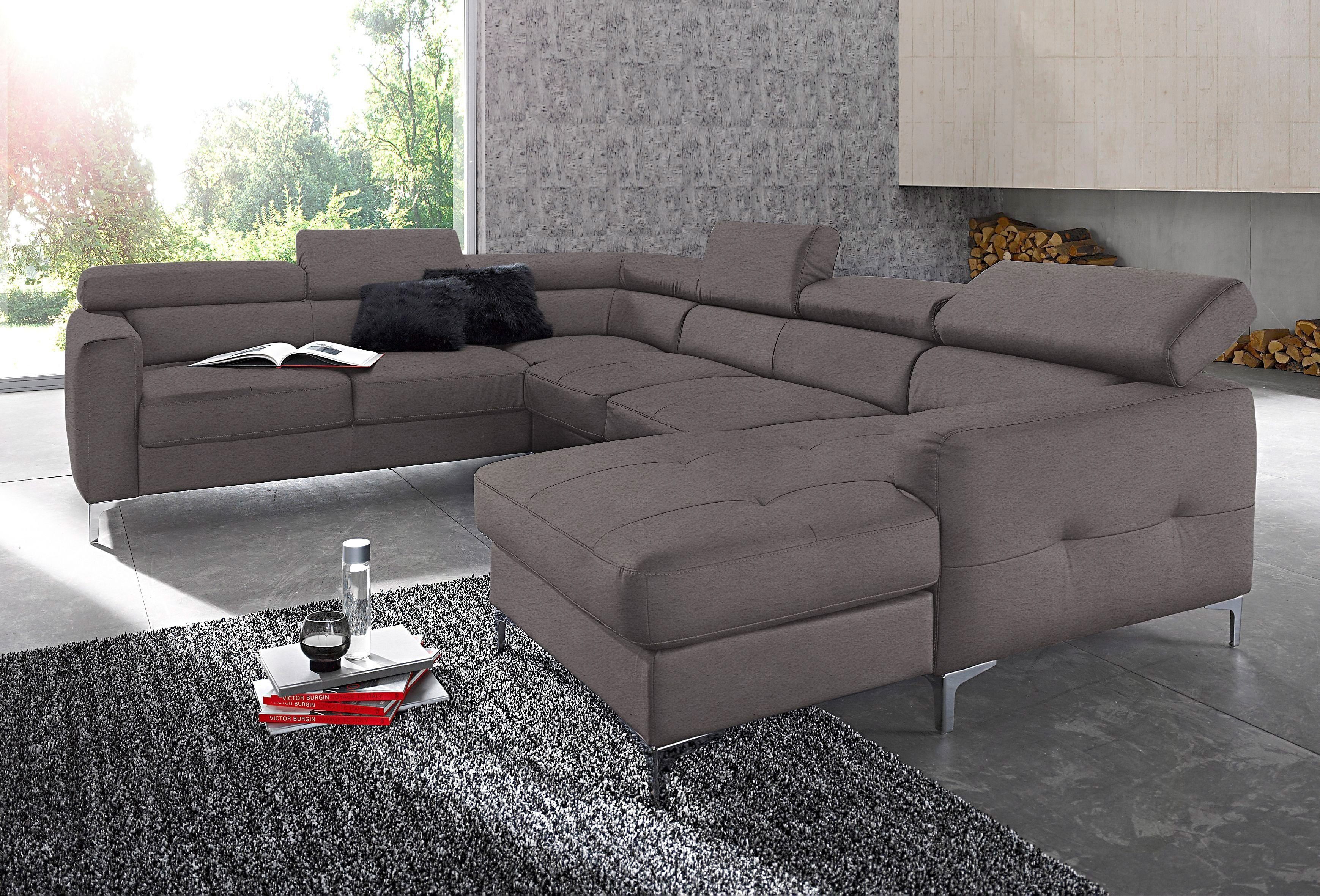 COTTA Polstergarnitur "Sammy U-Form", (Set, Tiefe der Recamiere 169 cm), Se günstig online kaufen