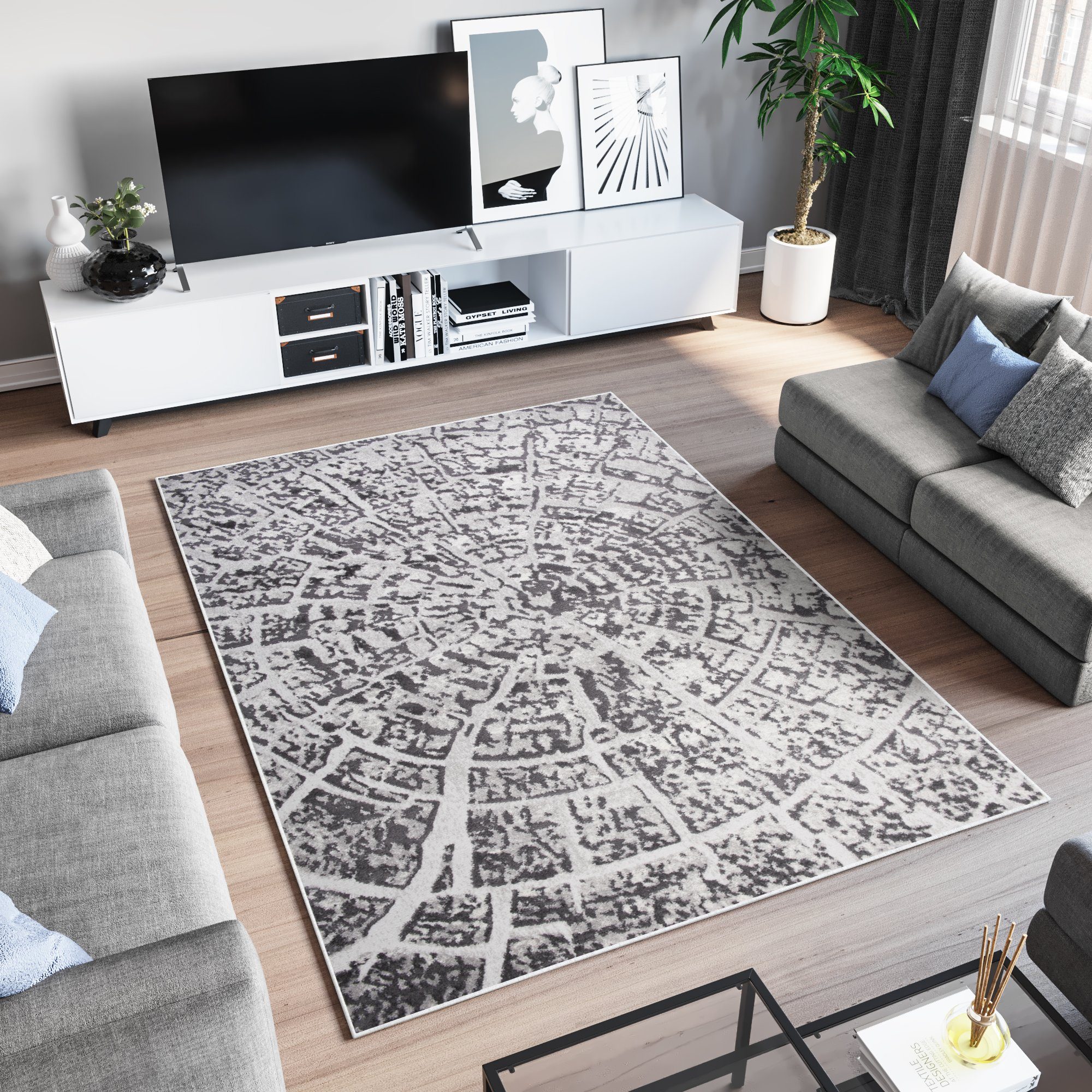 Tapiso Teppich SKY, rechteckig, Höhe: 12 mm, Wohnzimmer, Schlafzimmer, mode günstig online kaufen
