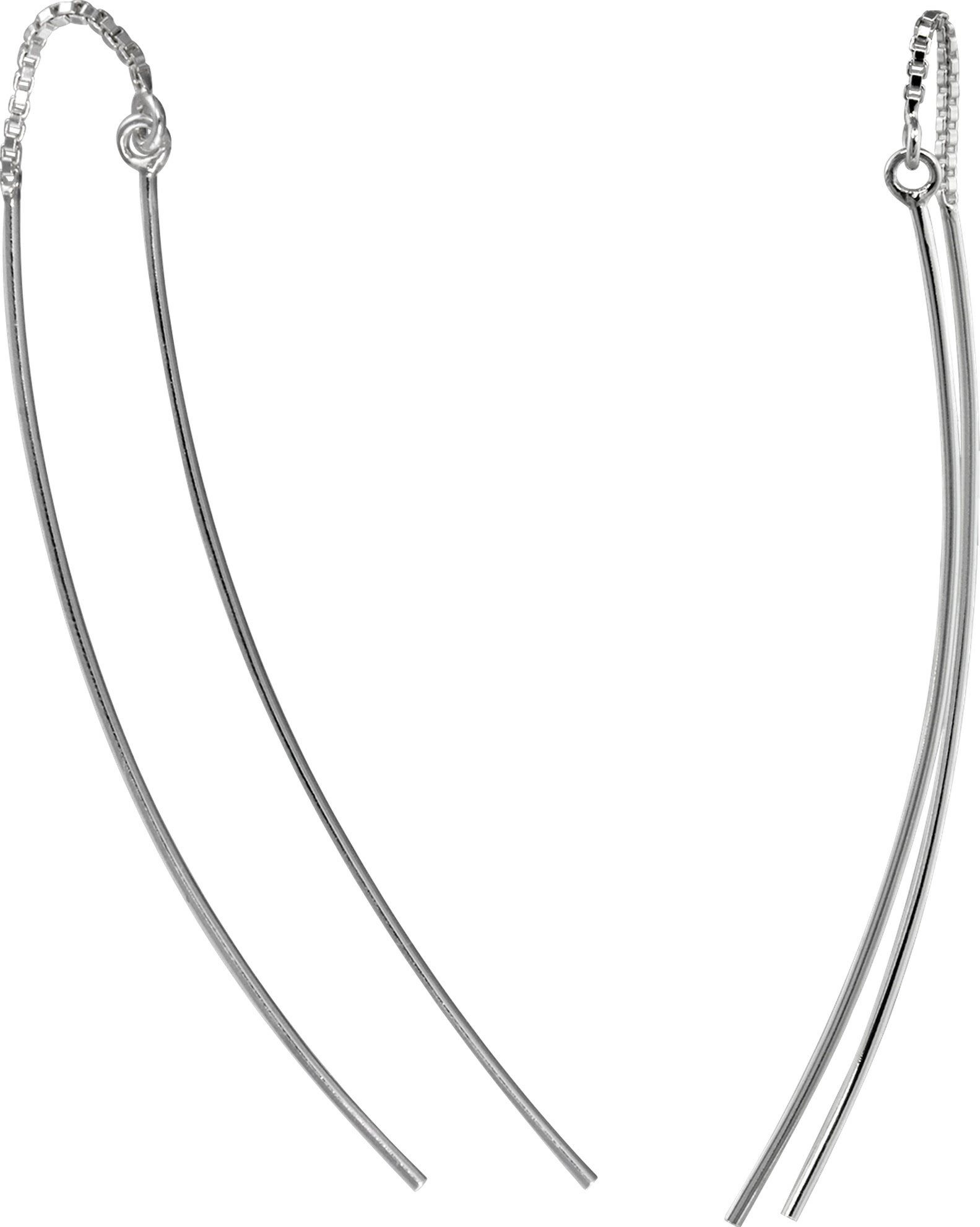 SilberDream Paar Ohrhänger SilberDream Ohrringe Damen 925 Silber (Ohrhänger), Damen Ohrhänger Durchzieher Kettchen aus 925 Sterling Silber, Farbe: s