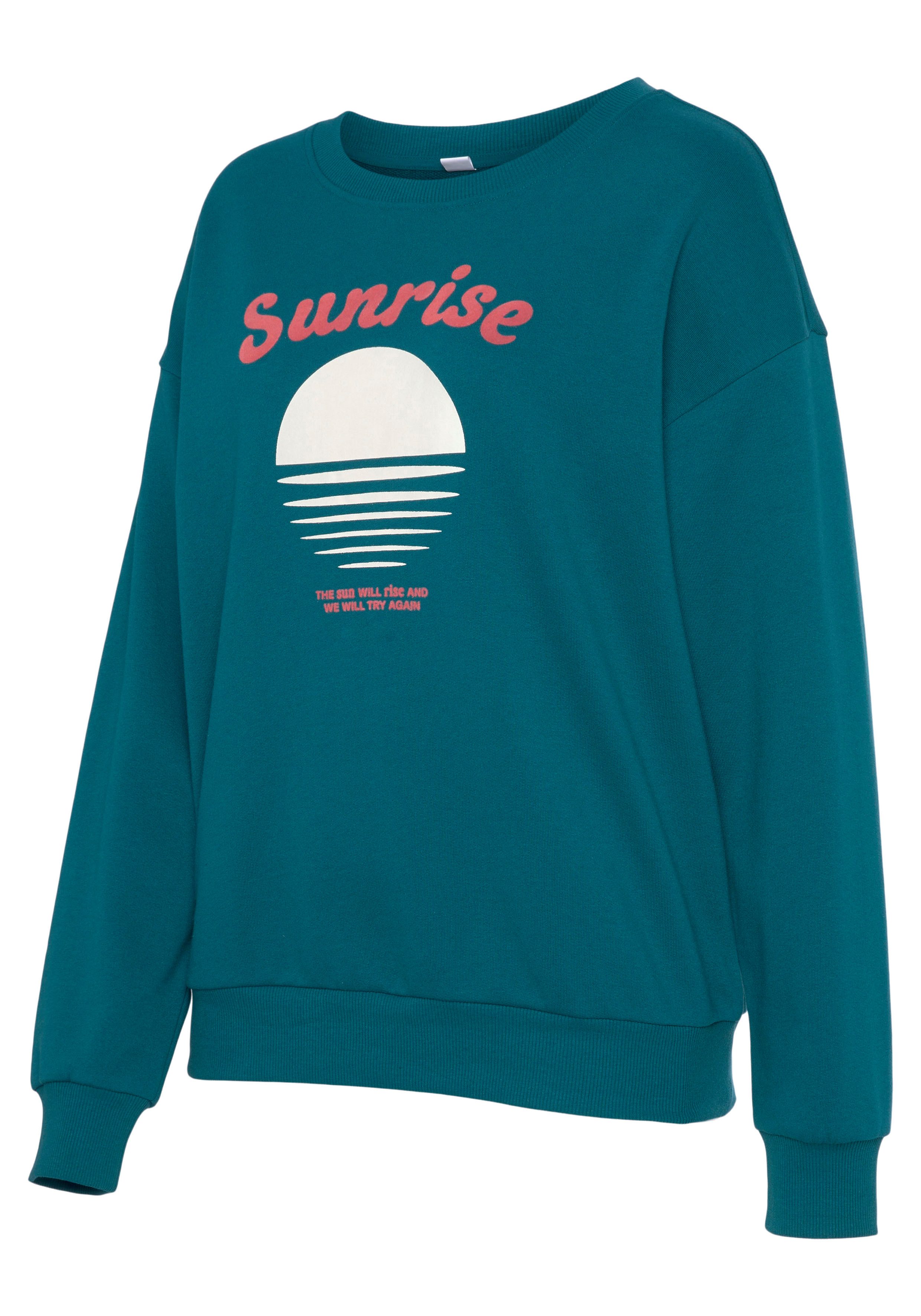 Vivance Sweater mit schönem Frontprint, Loungewear