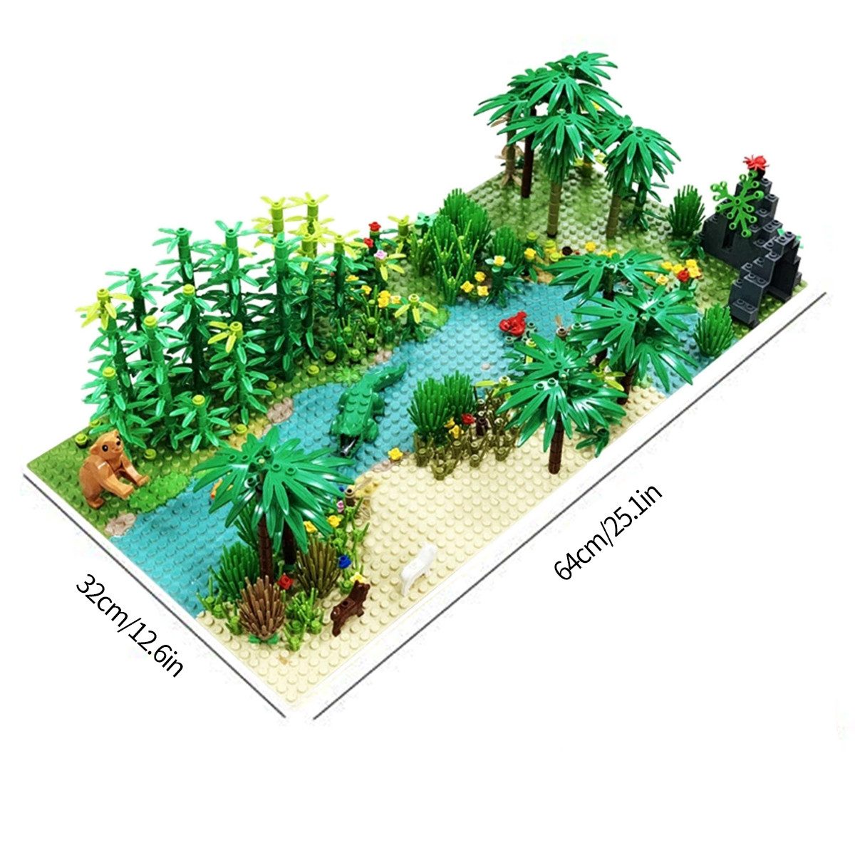 Welikera Lernspielzeug Regenwald Teile, Tier, Grün, Gras, Dschungel Bush günstig online kaufen