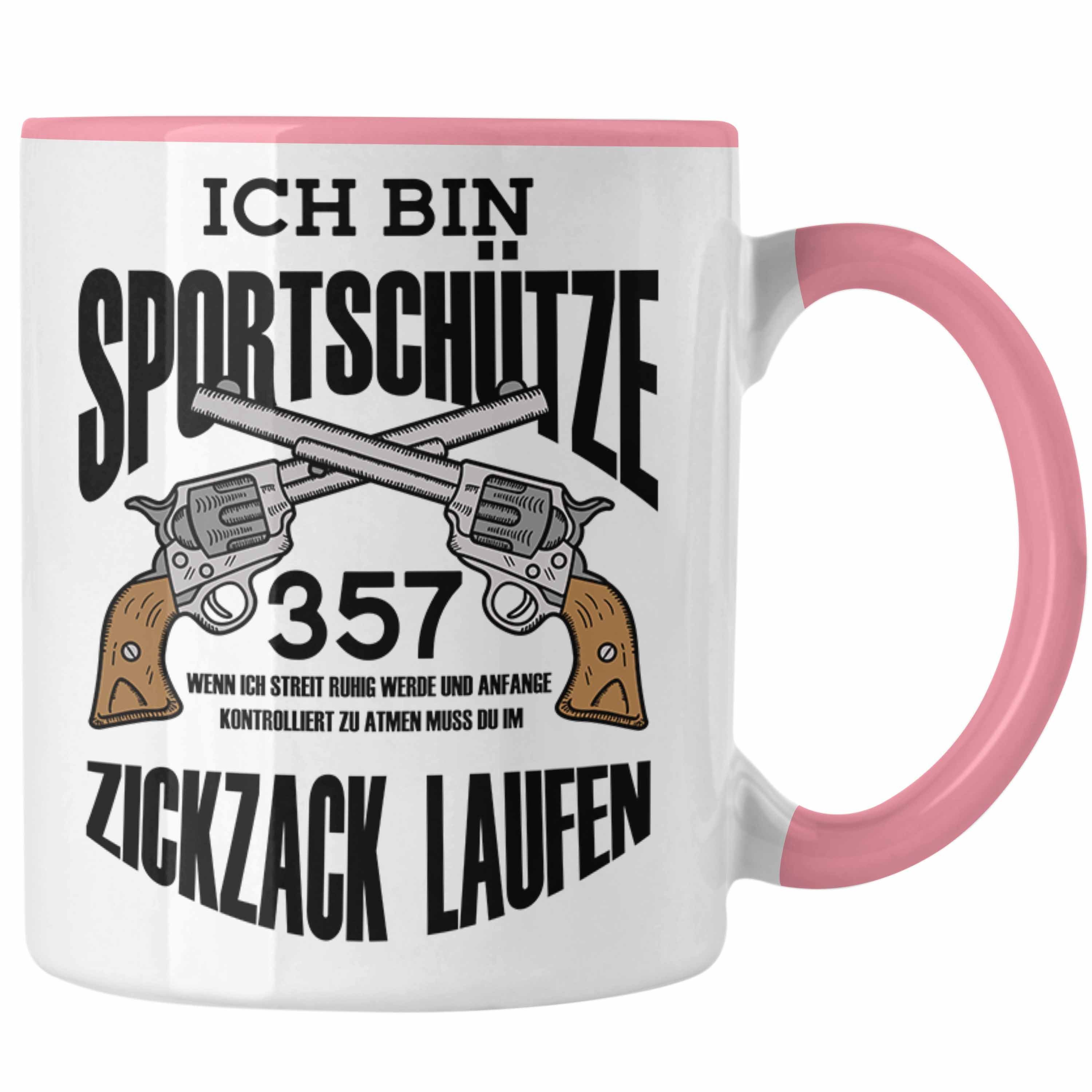 Trendation Tasse Lustige SchießenTasse für Sportschützen Geschenk