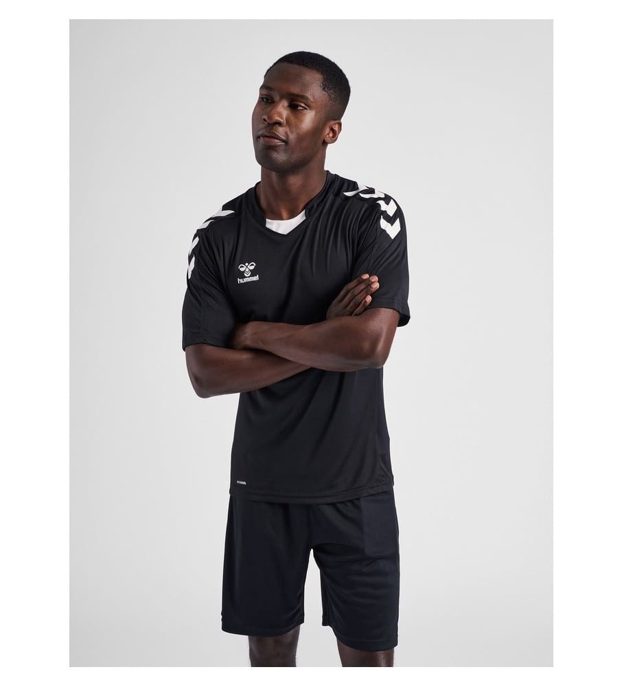hummel T-Shirt hmlCORE XK Poly Jersey (robuster Doppelstrick) Kurzarm schwa günstig online kaufen