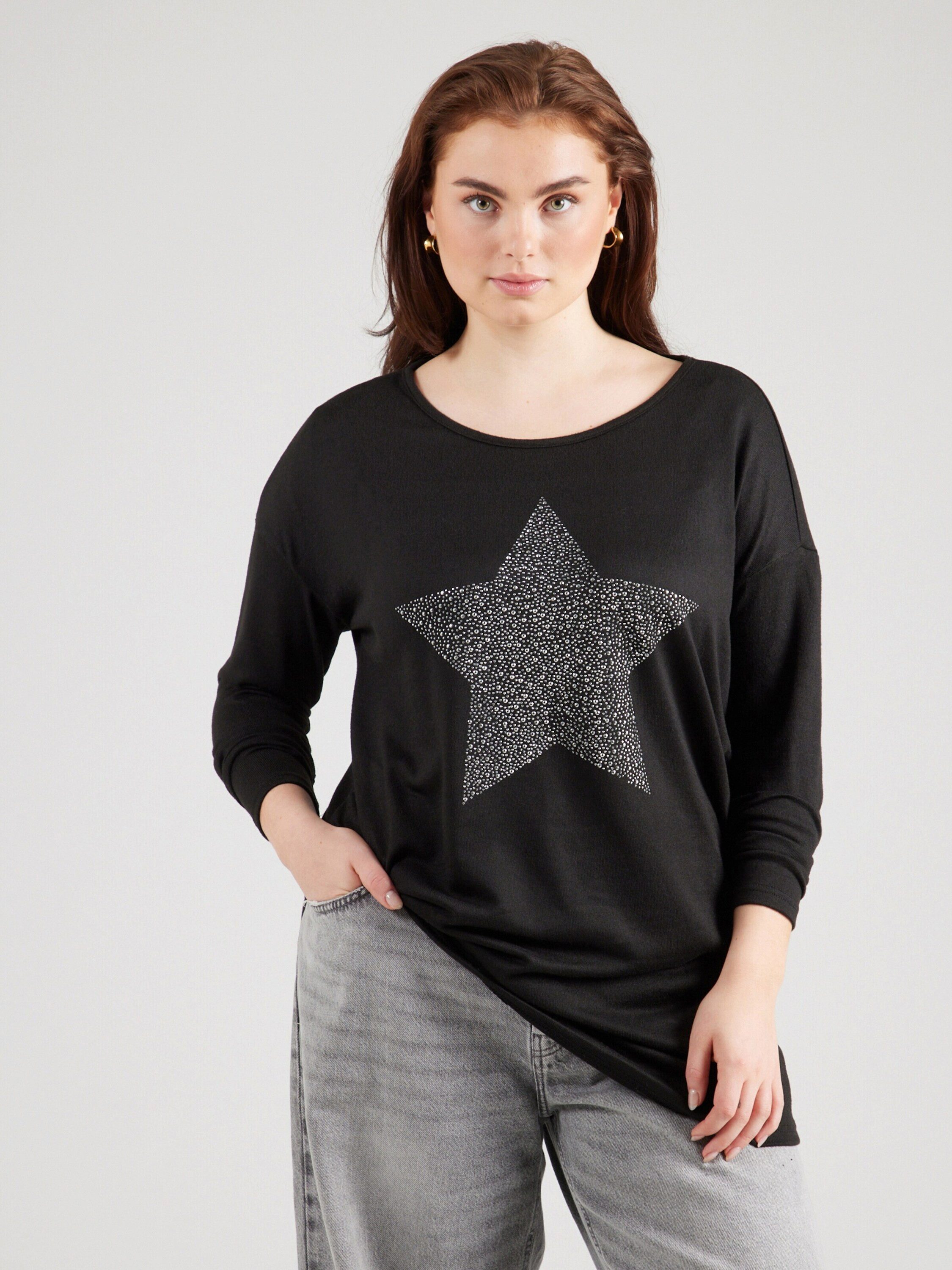 ONLY CARMAKOMA Langarmshirt CARMalba (1-tlg) Ziersteine günstig online kaufen