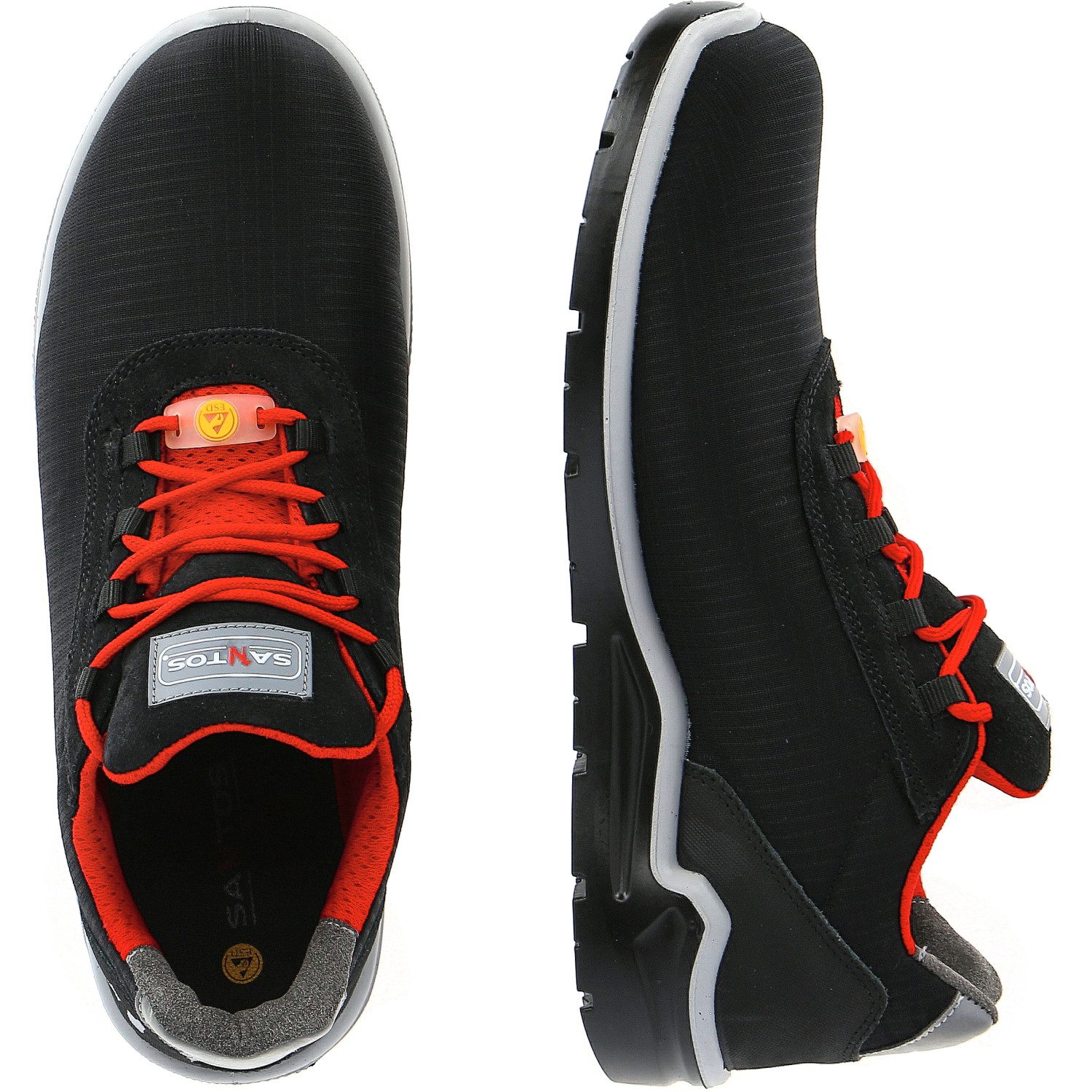 Santos Sicherheitshalbschuhe S3 ESD "BLACK LACE" Sicherheitsschuh