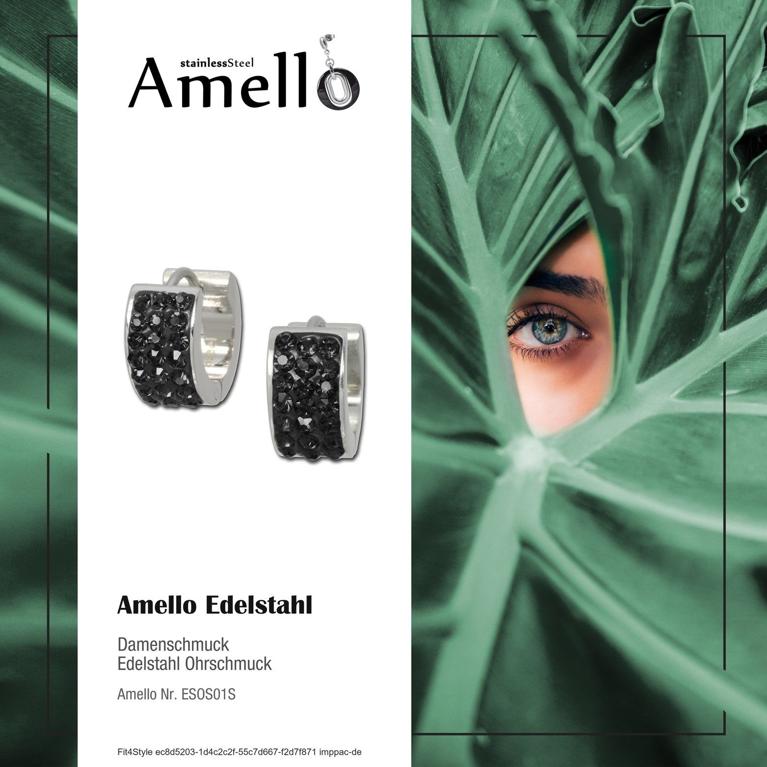 Amello Paar Creolen Amello Ohrringe Edelstahl günstig online kaufen