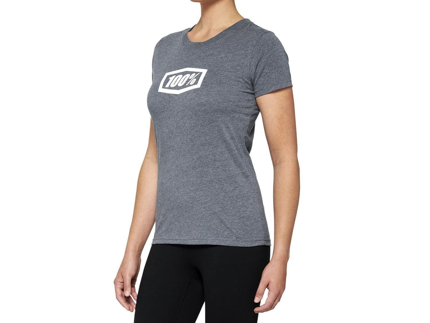 100% T-Shirt T-Shirts 100% Icon Womens T-Shirt - Heather Grey L- (1-tlg)