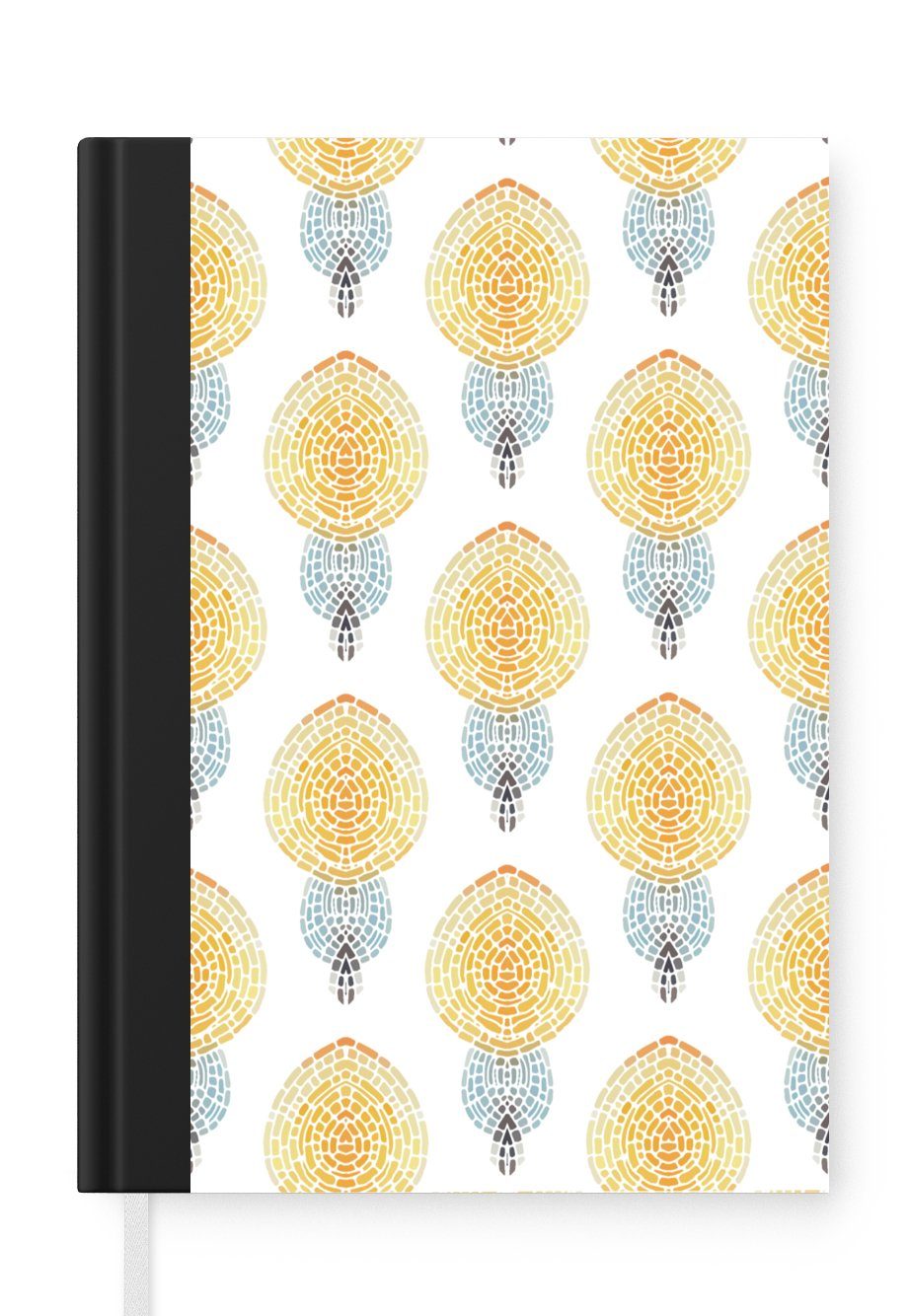 MuchoWow Notizbuch Notizbuch Tagebuch Haushaltsbuch Notebook A5 Kerze - Mosaik - Design, Notizbuch Tagebuch Hardcover