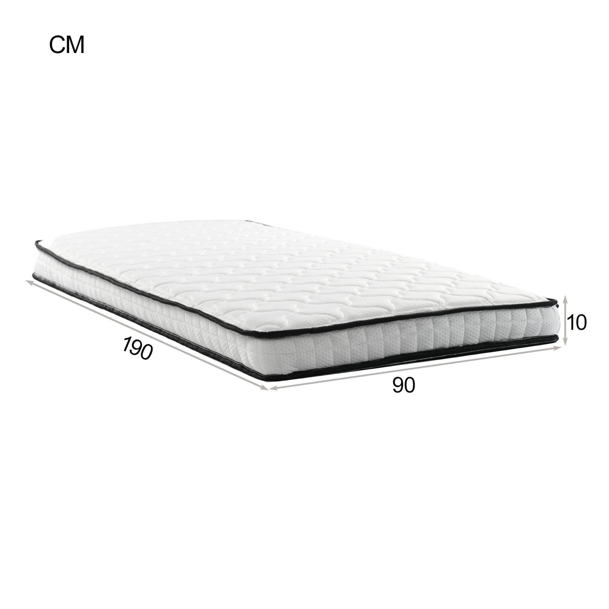 Federkernmatratze, Flieks, 10 cm hoch, Matratze 90×190x10cm, Härtegrad: H3, günstig online kaufen