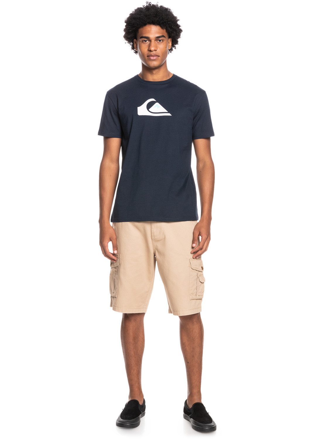 T-Shirt Navy Blazer Quiksilver Logo Comp
