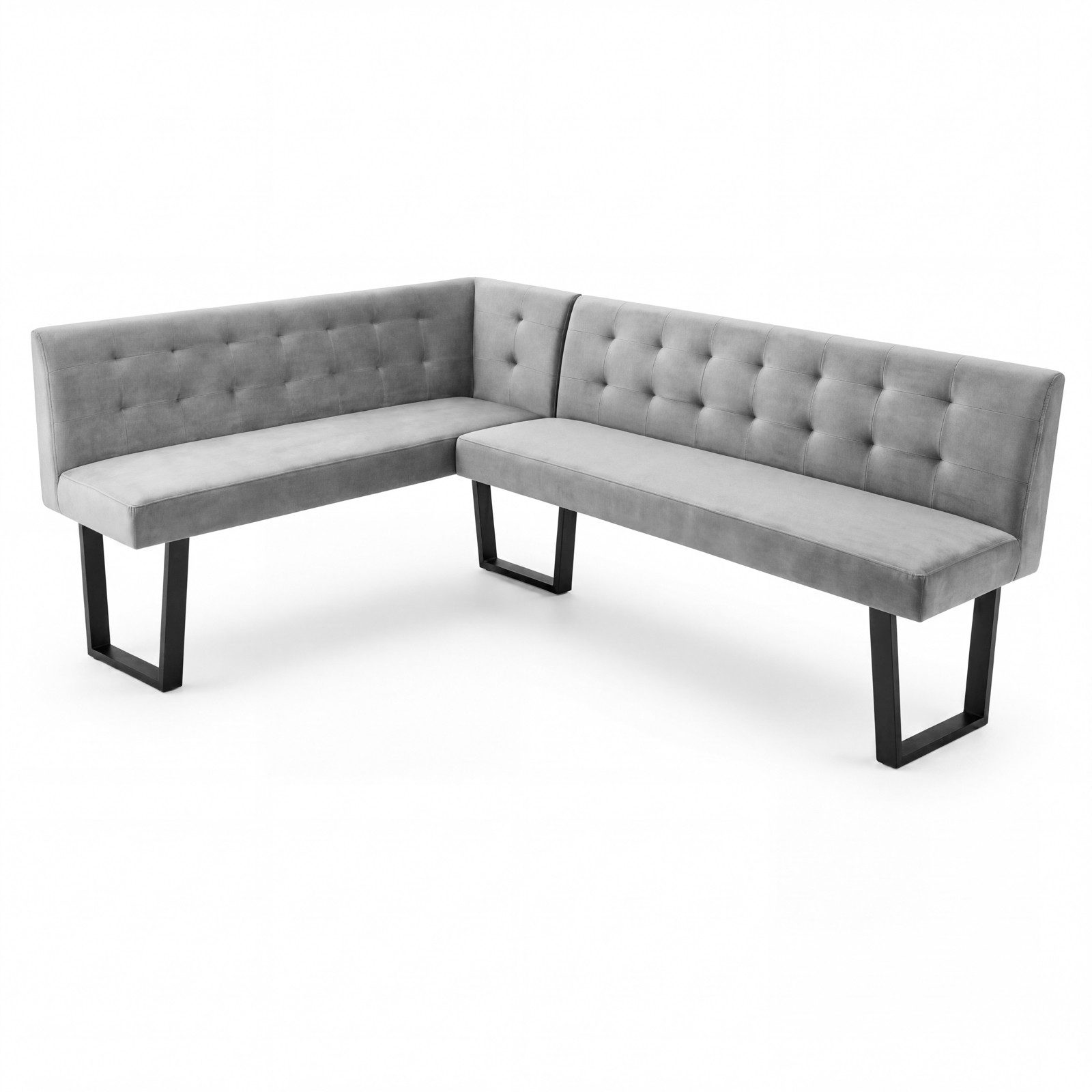 Jiexi Eckbank Ecksofa Esstisch und Bank 180/228cm dickes Sitzkissen