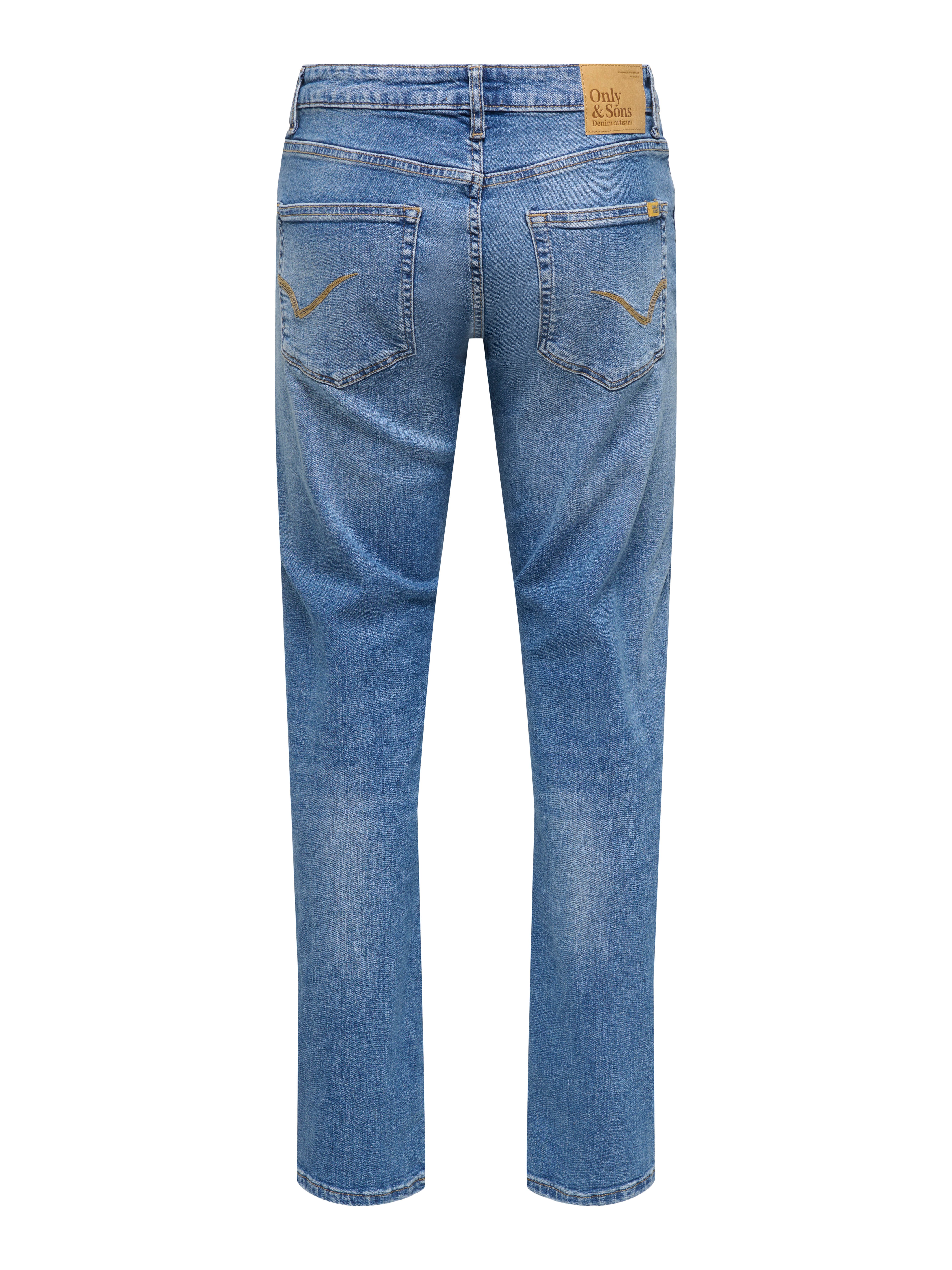 ONLY & SONS Straight-Jeans ONSWEFT REG. MBD 5094 TAI DNM NOOS Baumwollmischung, straight fit – Bild 4 von 5