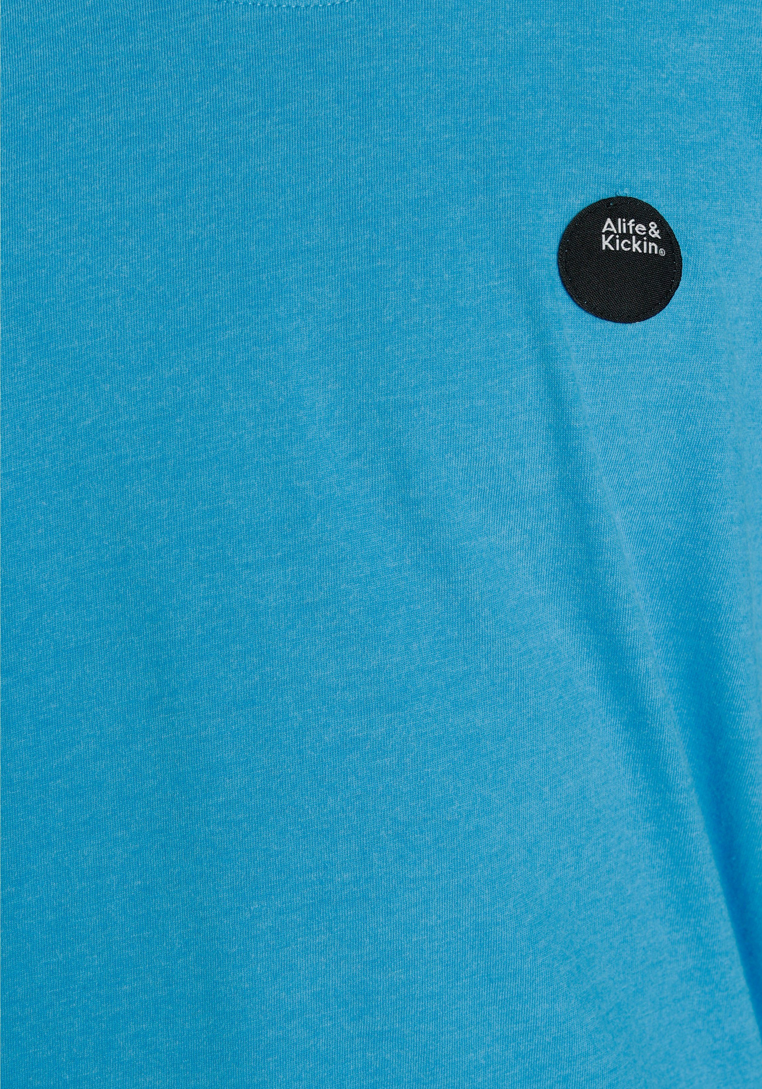 Alife & Kickin Logo-Print Langarmshirt melierter Qualität in