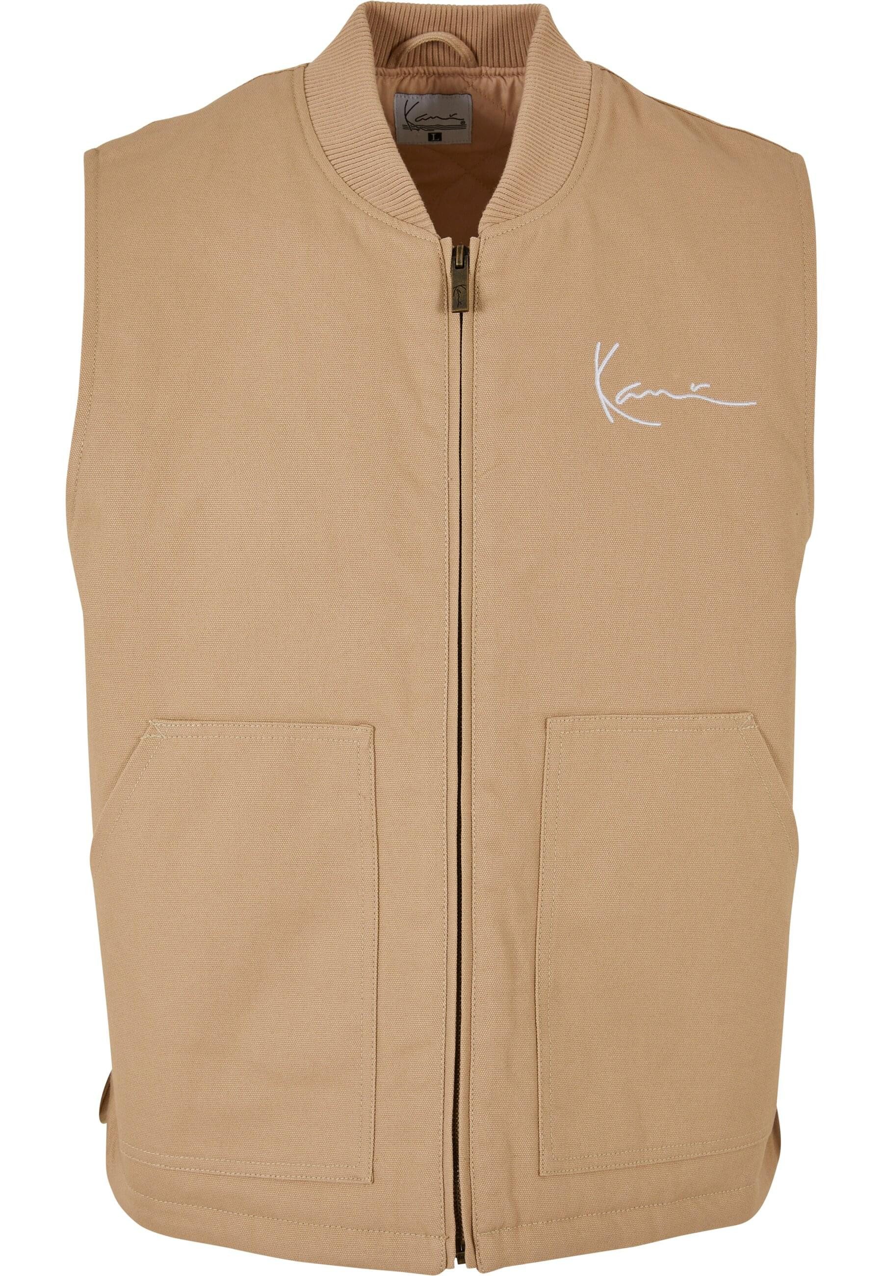 Karl Kani Steppweste Karl Kani Herren KM231-044-1 KK Chest Signature Vest sand (1-tlg)