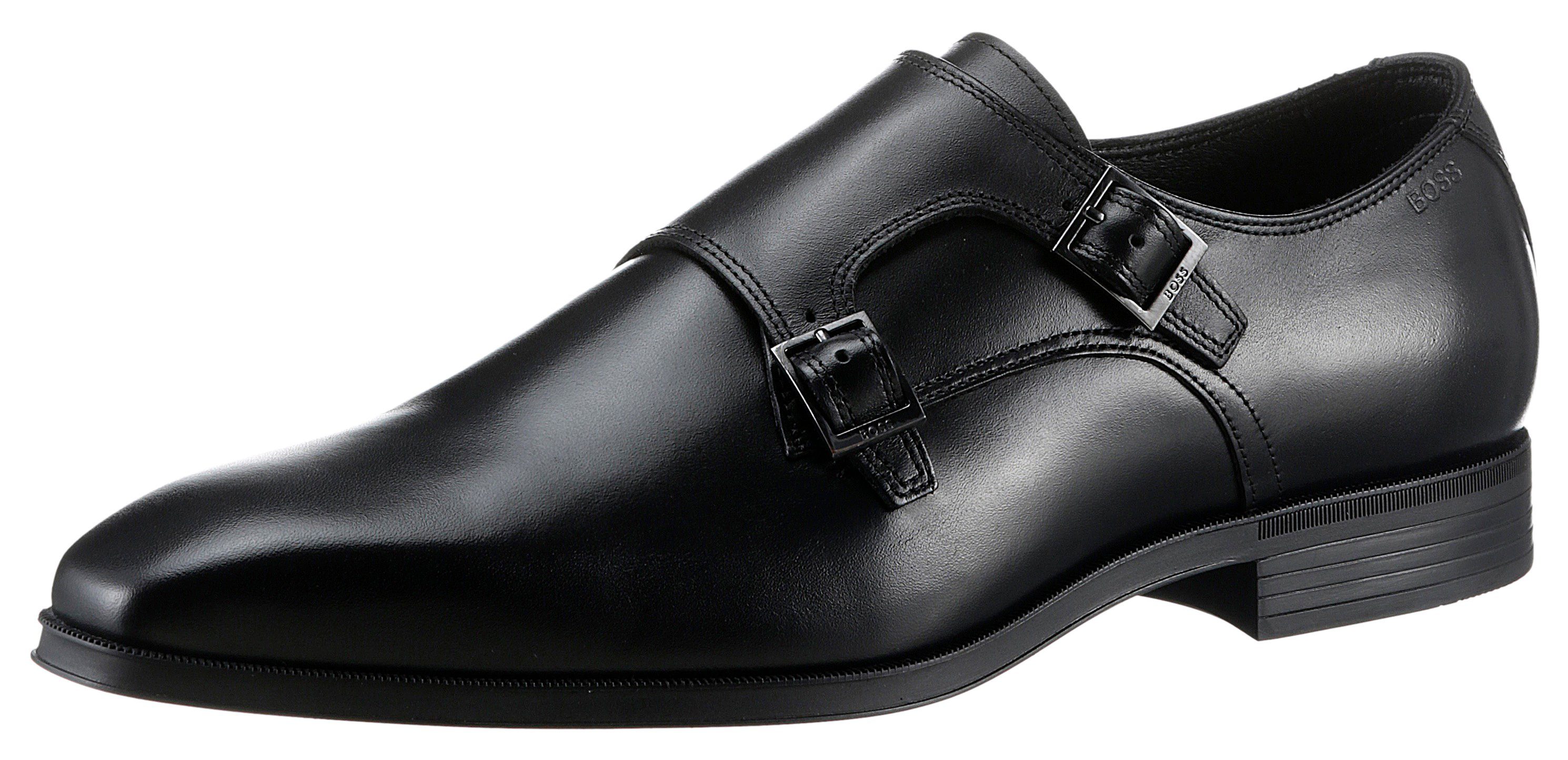 BOSS THEON MONK Slipper mit verstellbaren Schnallen Klassischer