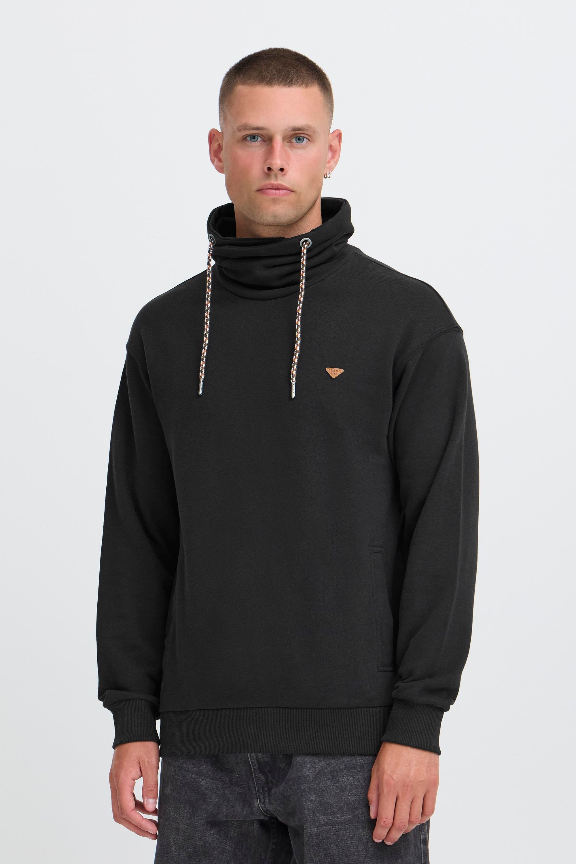 Blend Longpullover BHLapol Stilvoller Sweatpullover Tube-Kragen günstig online kaufen