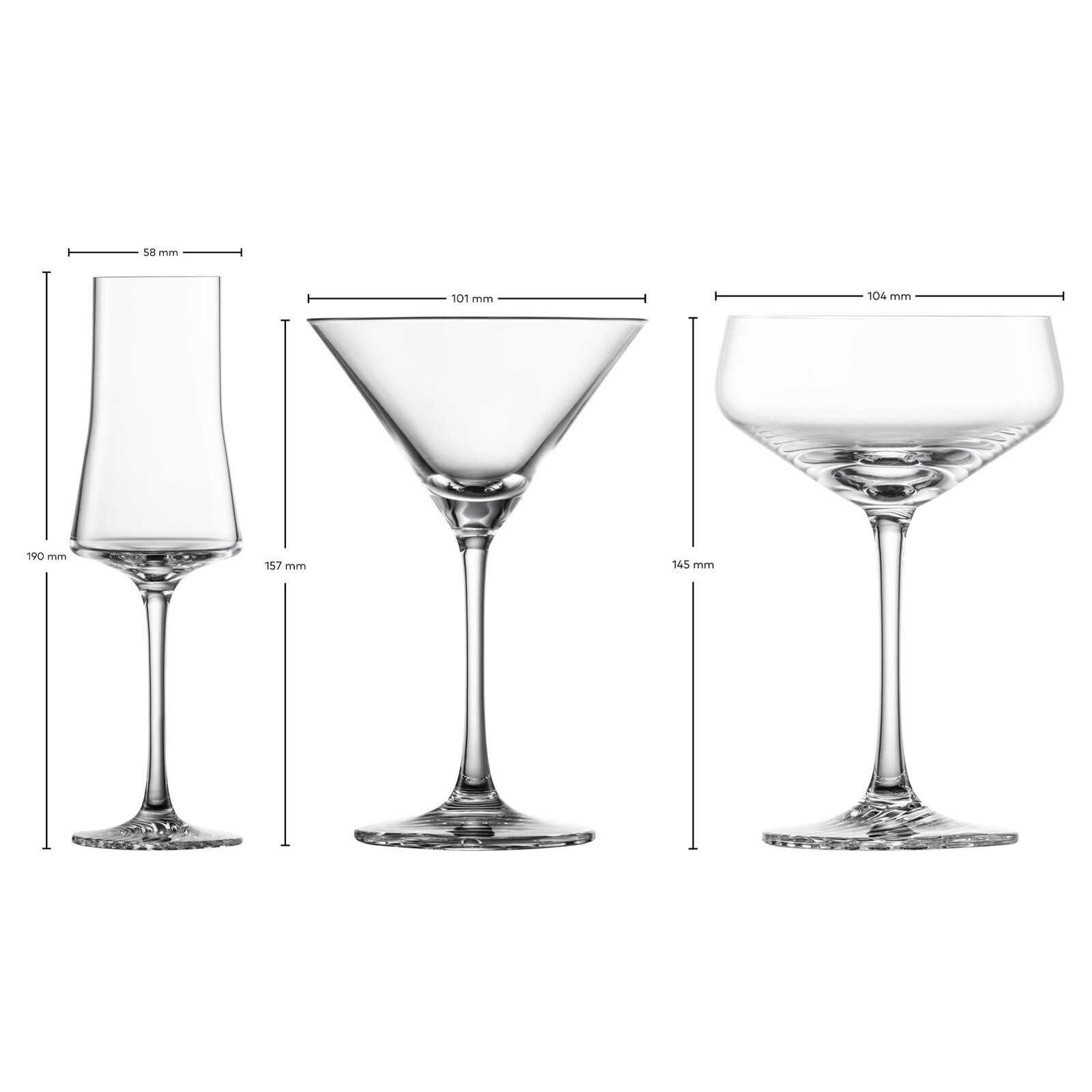 Zwiesel Glas Gläser-Set ECHO Bargläserset 12er Set, 12-tlg., Glas