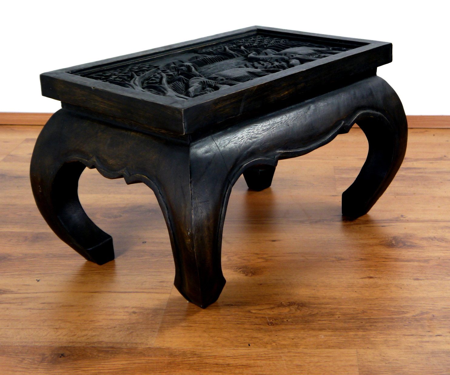 livasia Opiumtisch livasia Opiumtisch, Couchtisch mit Schnitzerei, Akazie 58x38x41cm