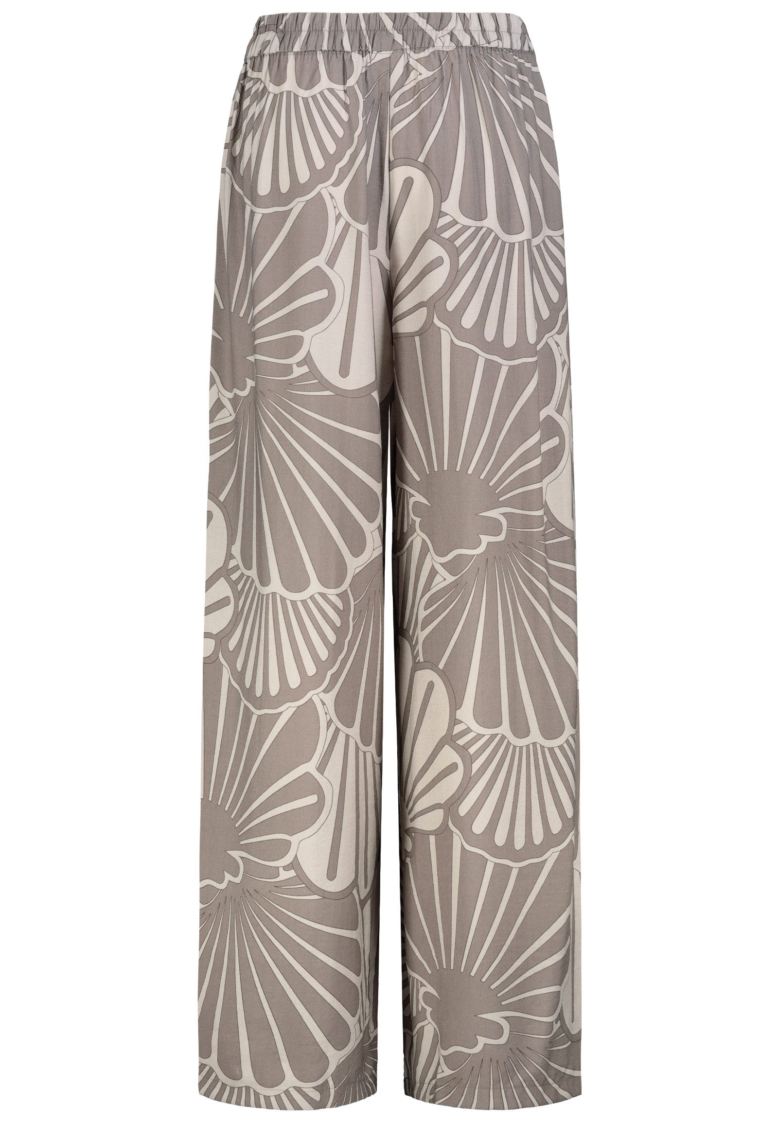 SUBLEVEL Chinos Damen Luftige Sommerhose Freizeit Weit geschnitten Stoff Palazzo-Hose