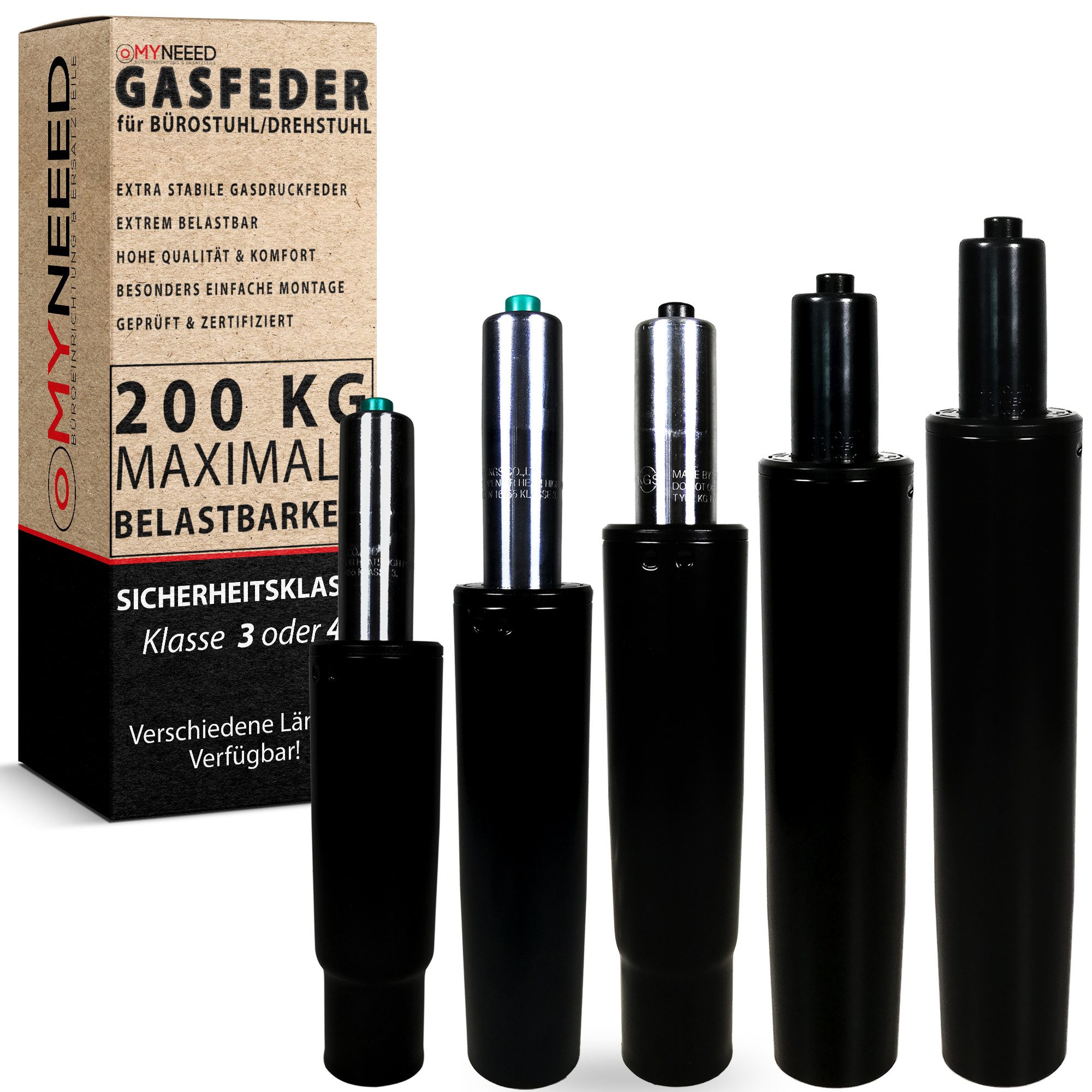 MYNEEED Bürostuhl Gasdruckfeder - Gasdruckdämpfer für Drehstuhl, Chefsessel günstig online kaufen