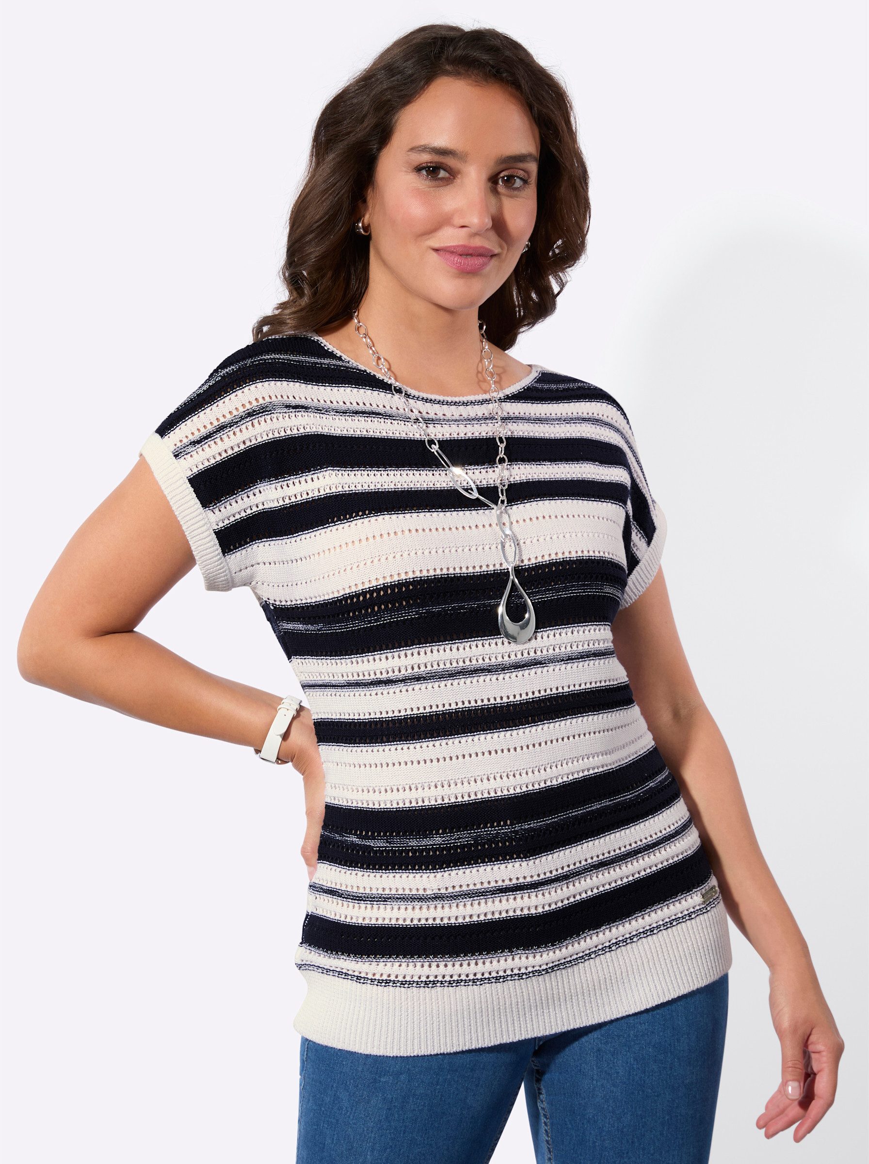 Witt Pullunder Ajourpullover